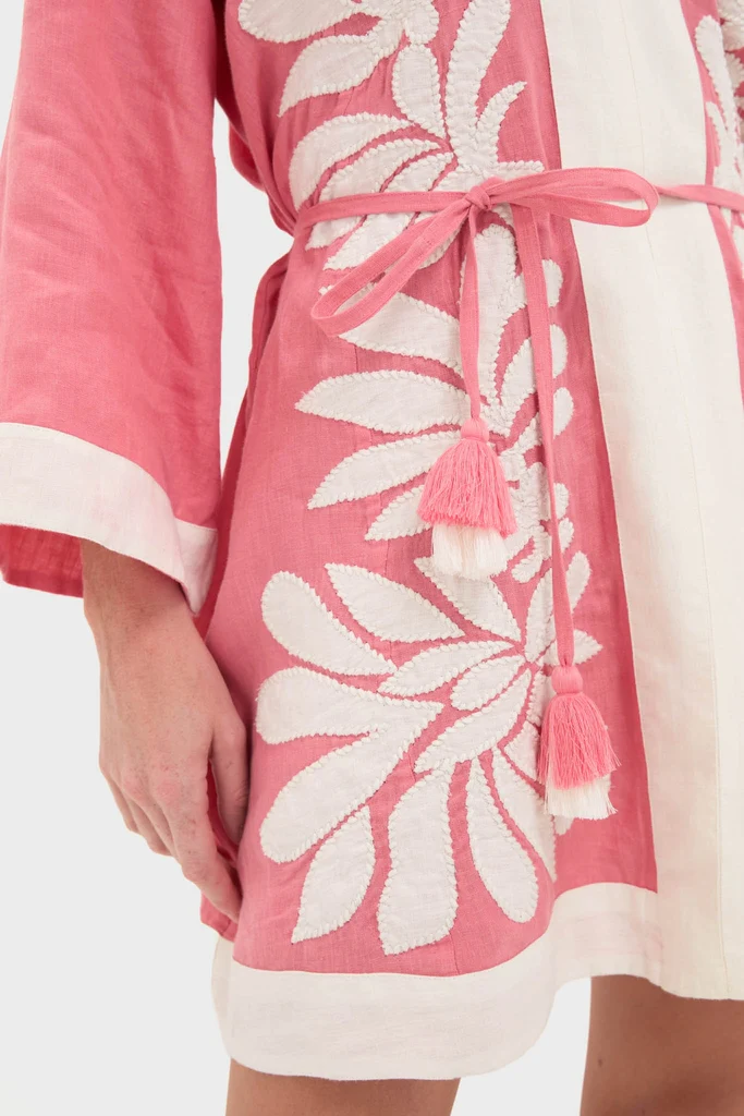 Flora Pink Lumi Mini Dress - Image 5