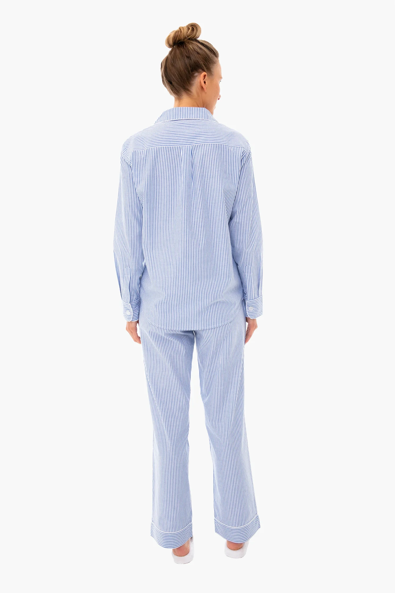 French Blue Seersucker Pajama Set - Image 4