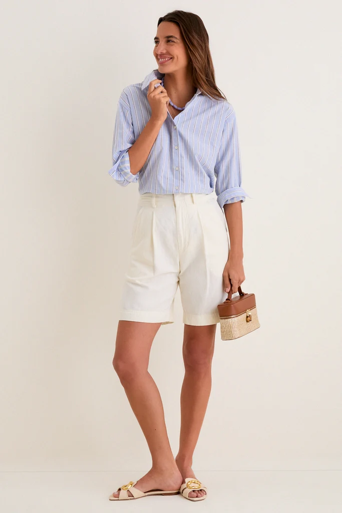 French Blue Stripe Nadine Button Down - Image 3