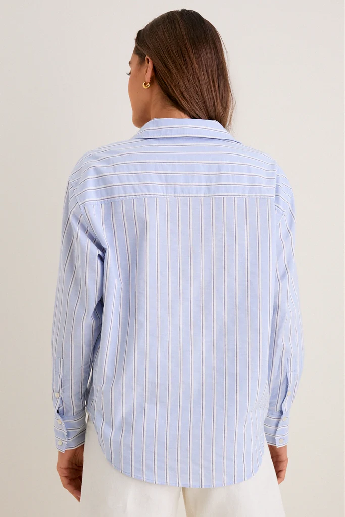 French Blue Stripe Nadine Button Down - Image 5