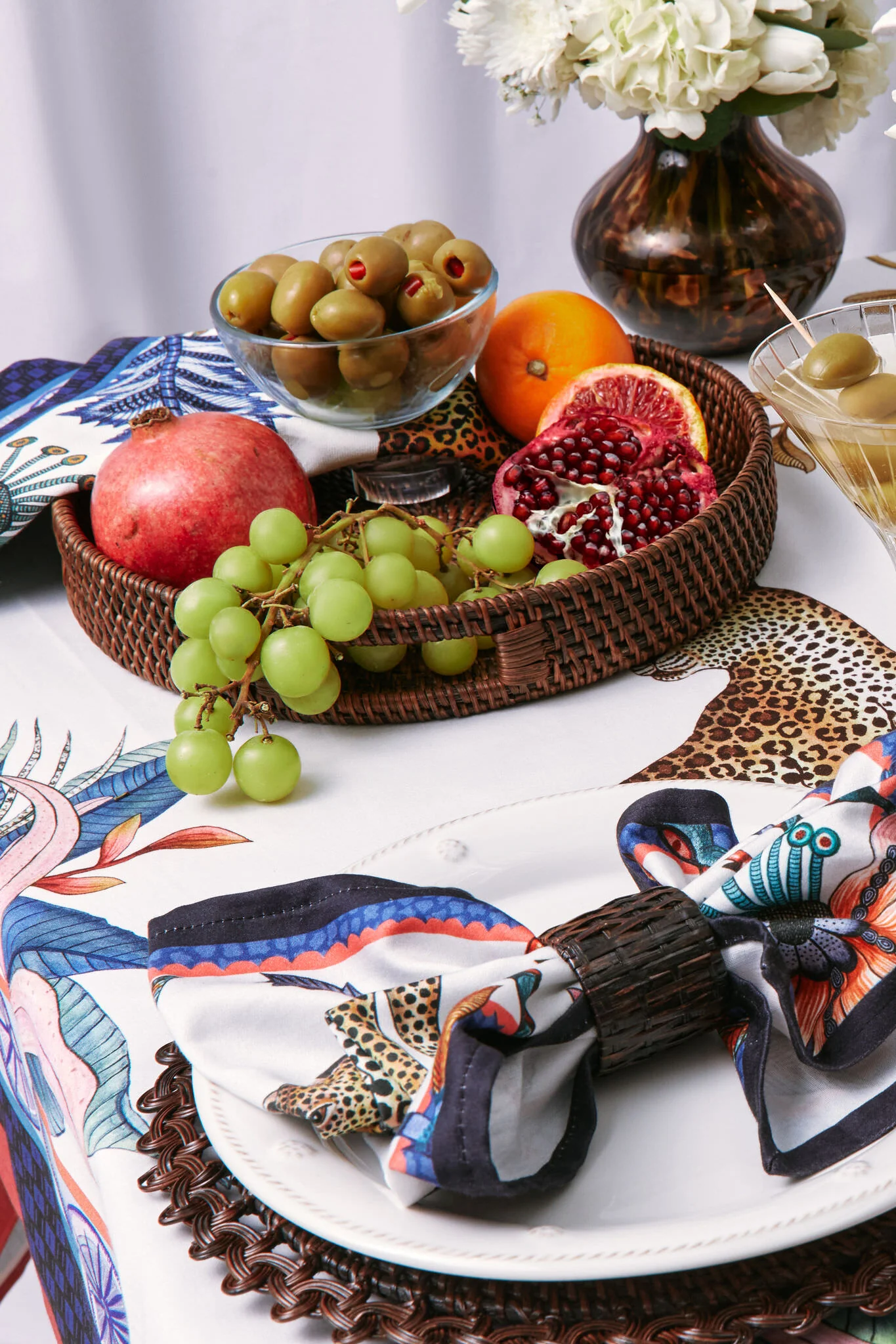 Frost Leopard Lily Tablecloth - Image 3