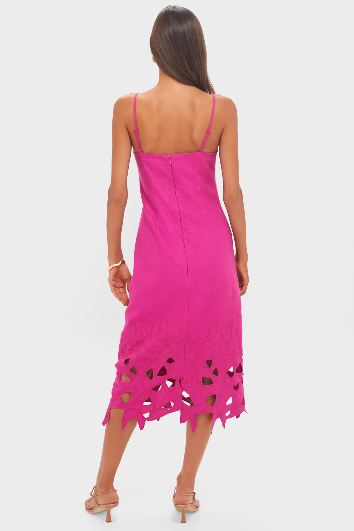 Fuchsia Linen Somerset Maxi Dress - Image 4