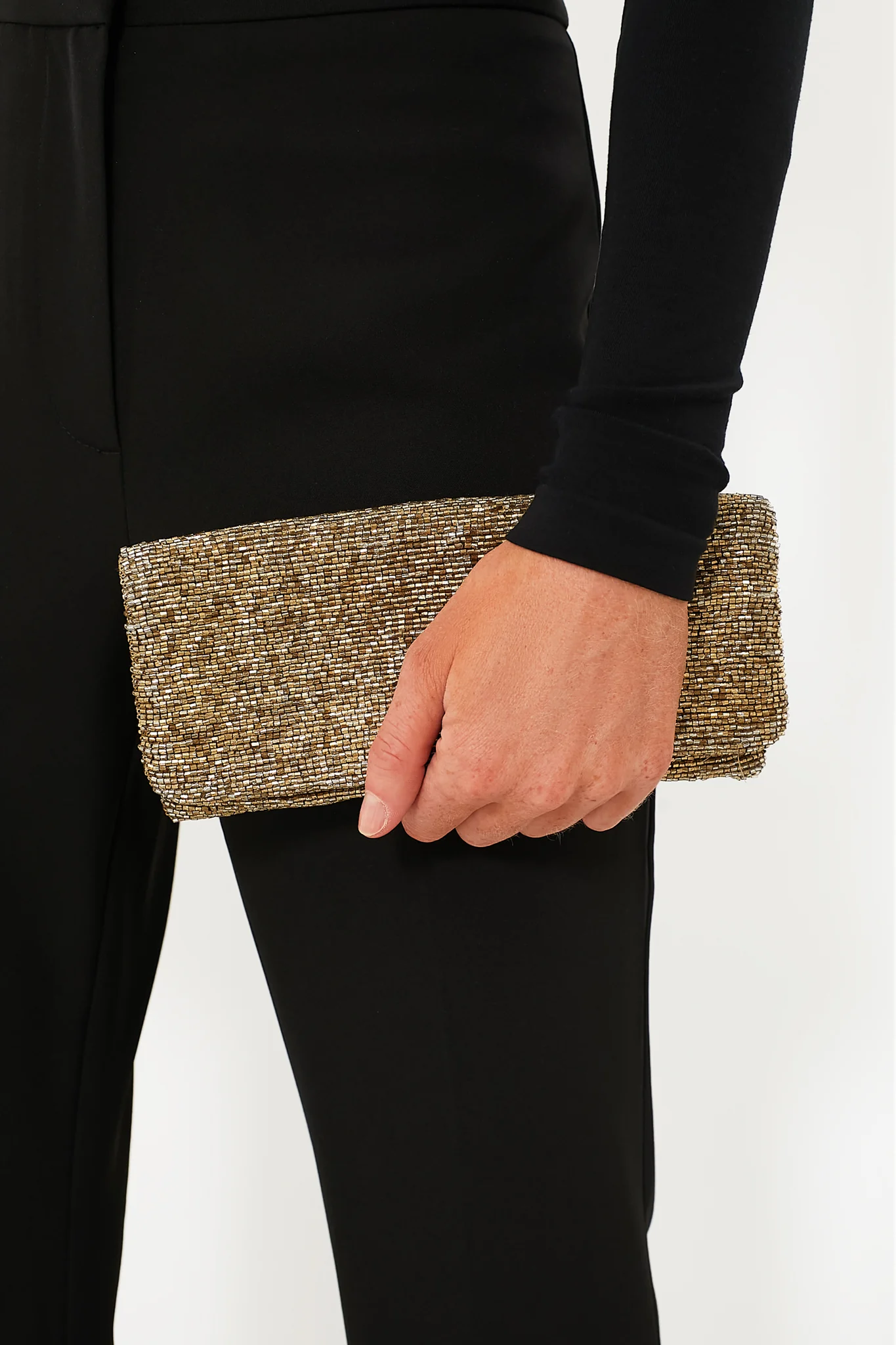 Gold Beaded Clutch - Image 2