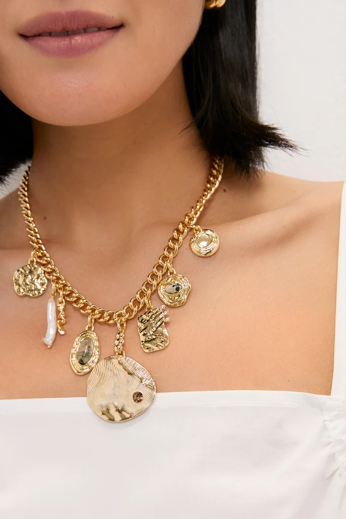 Gold Danna Charm Necklace - Image 3