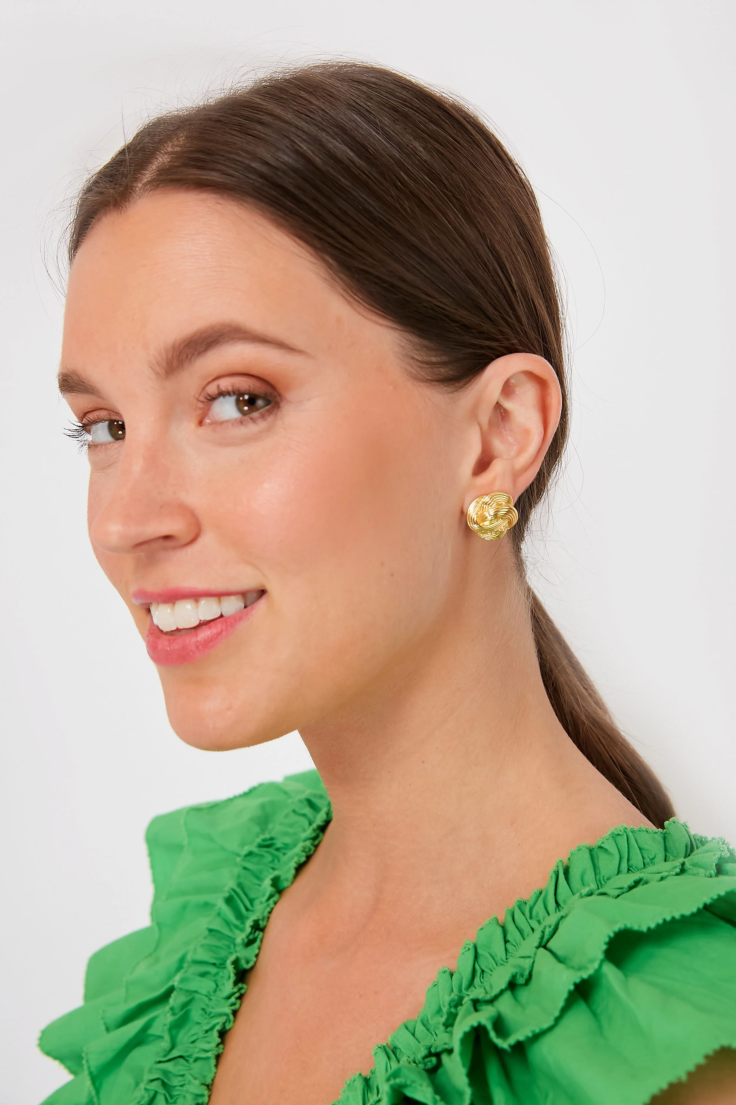 Gold Dianne Studs - Image 2