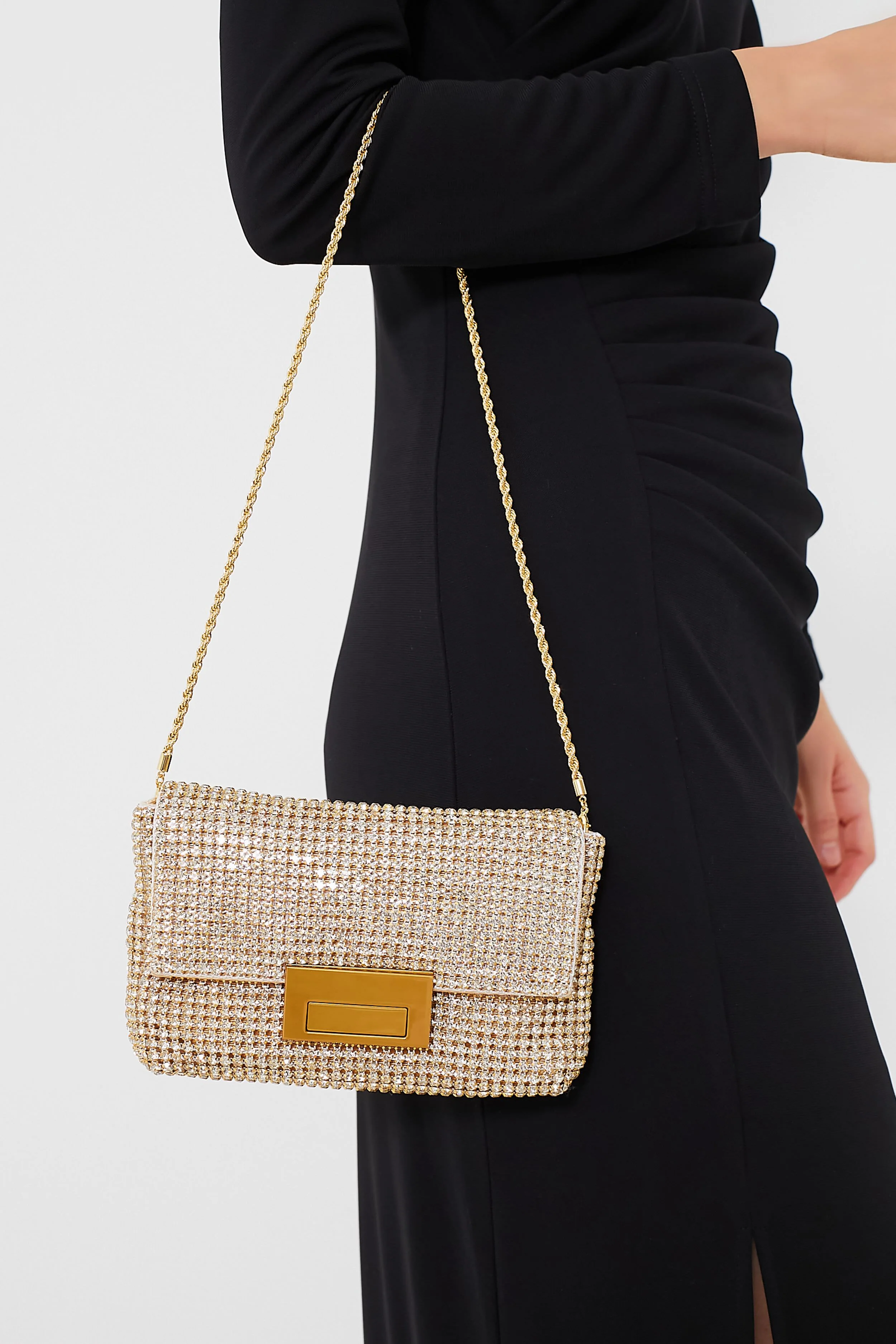 Gold Gauge Diamante June Bag - Image 2