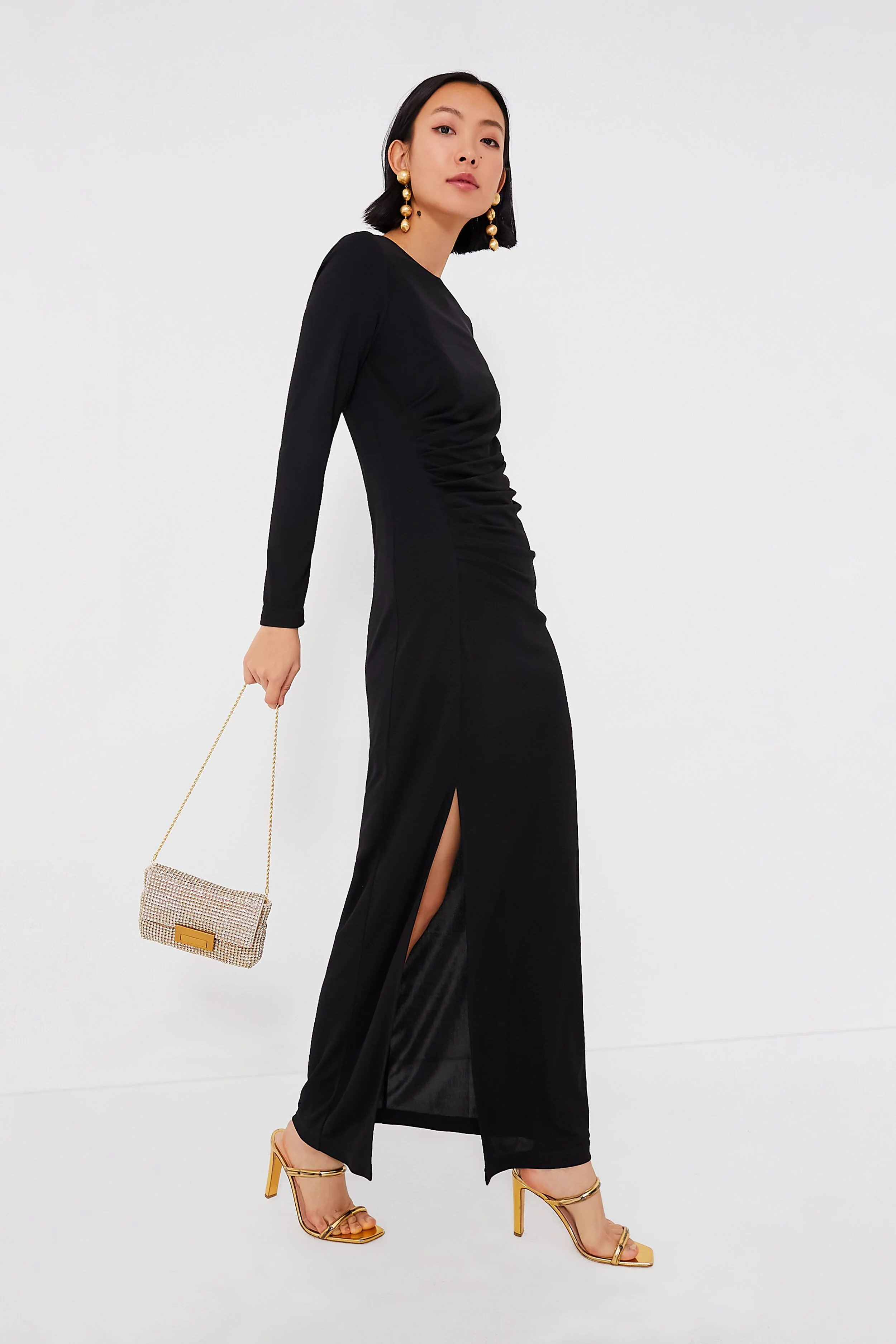 Gold Gauge Diamante June Bag - Image 3