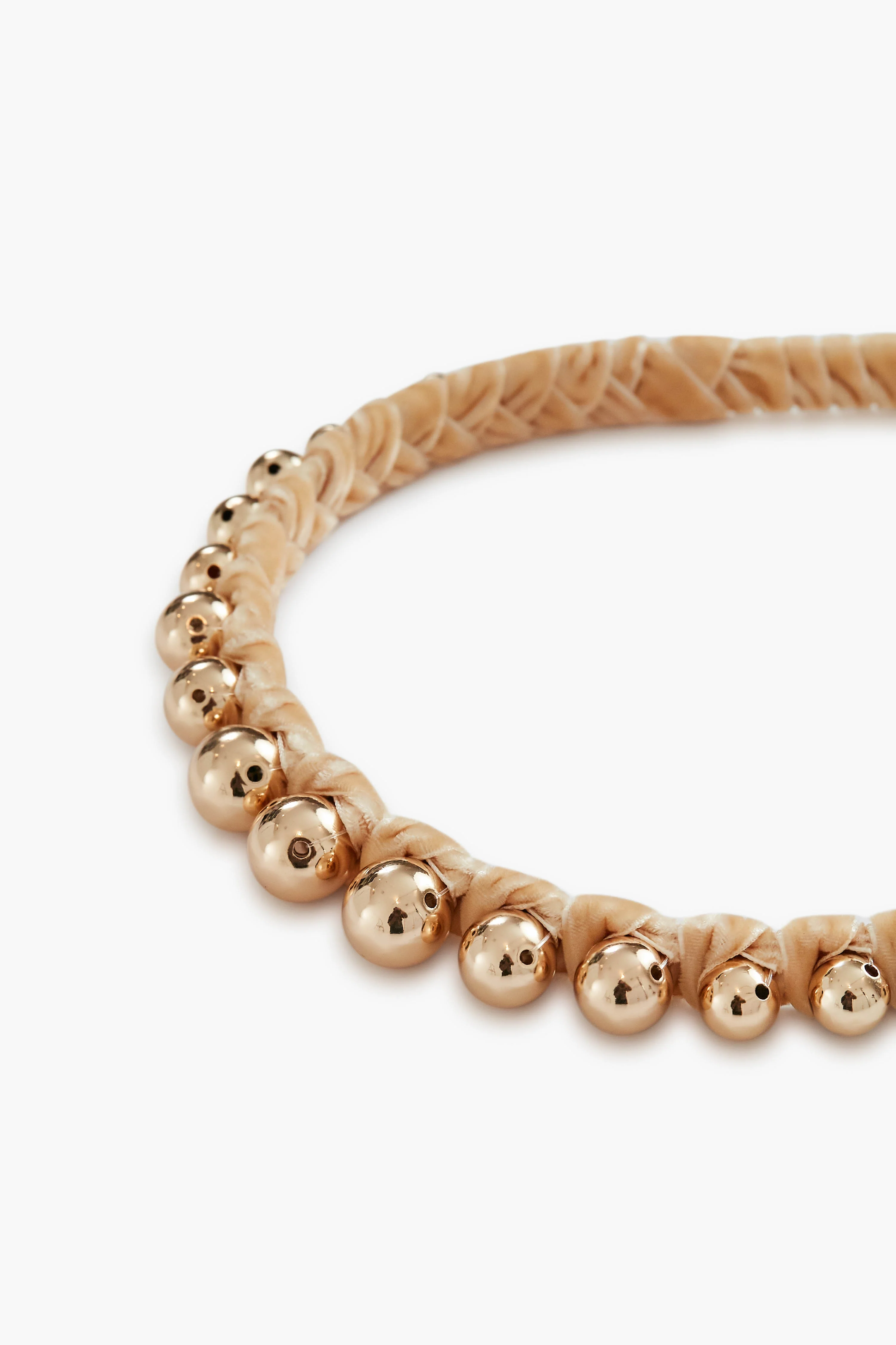 Gold Graduated Bead Headband - Image 5