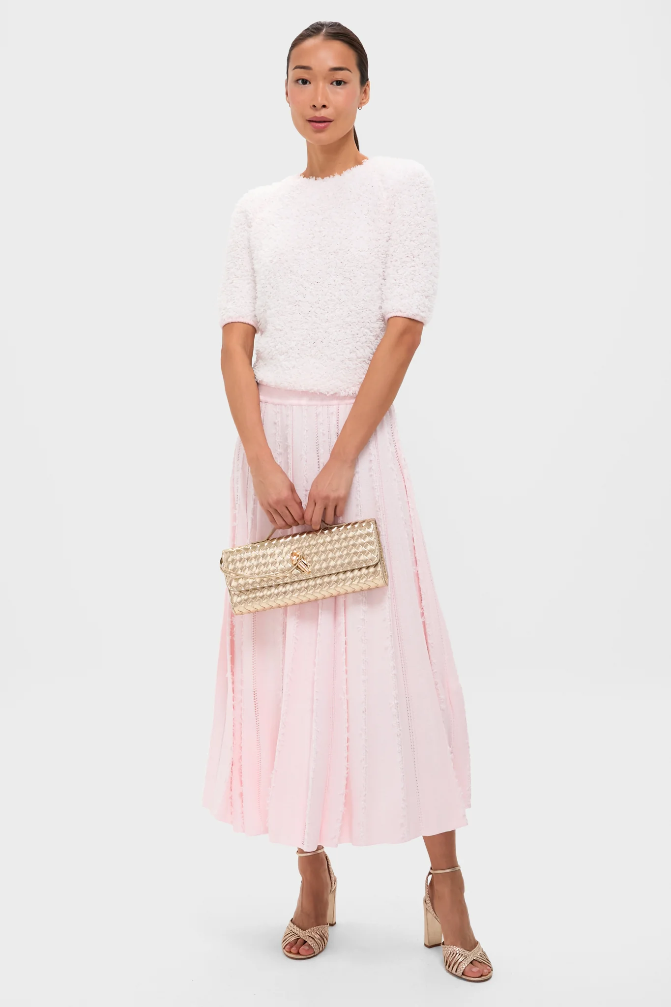 Gold Metallic Alice Clutch Bag - Image 3