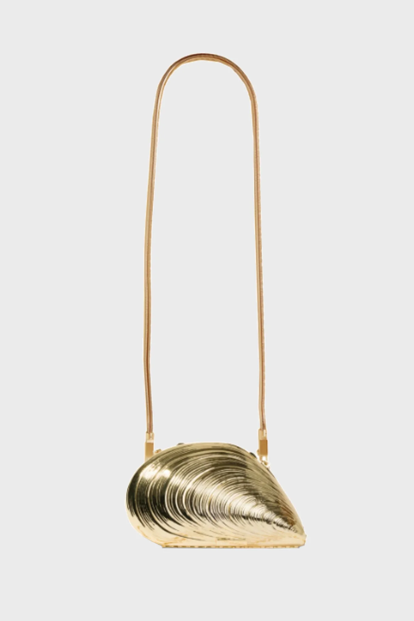 Gold Mini Bridget Oyster Shell Clutch - Image 7