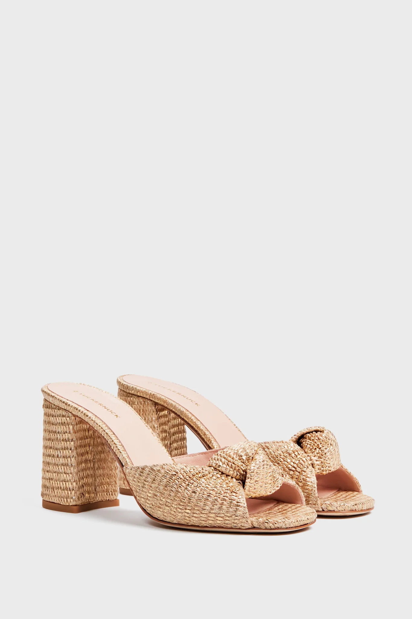Gold Raffia Blake Heels - Image 5