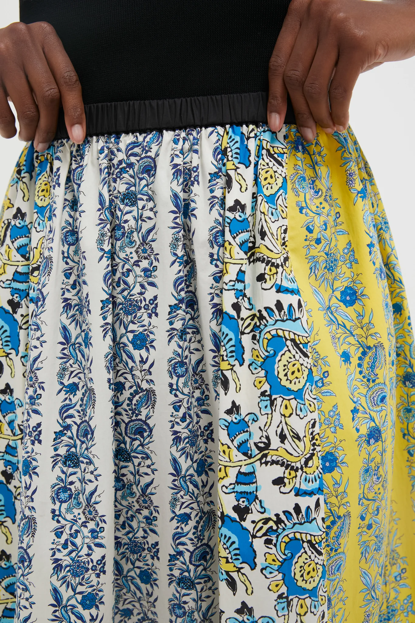 Goldenrod Chintz Stripe Gibbons Skirt - Image 5