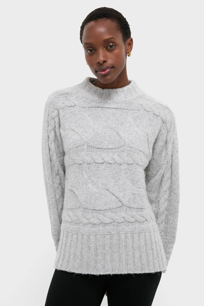 Gray Cableknit Gladwyn Sweater