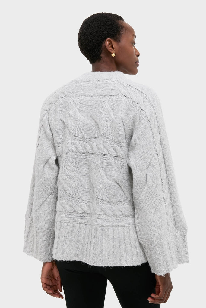 Gray Cableknit Gladwyn Sweater - Image 4