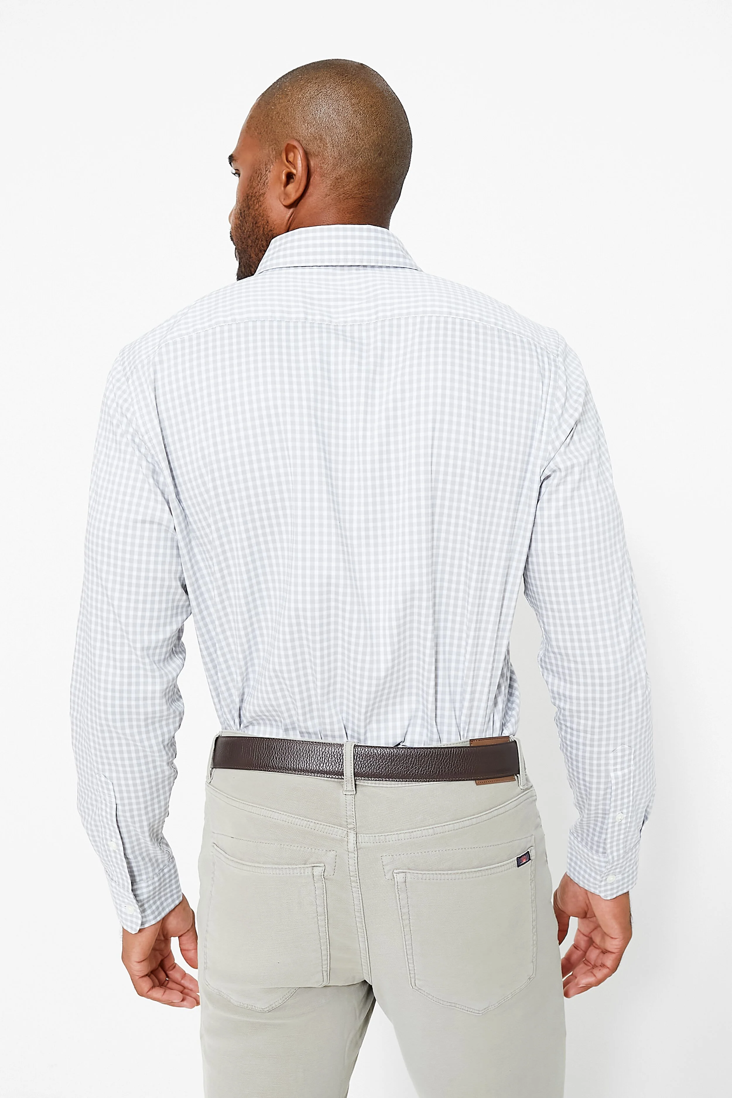 Gray Sky Gingham Movement Shirt - Image 3