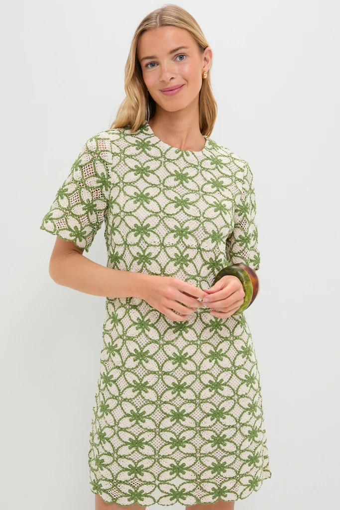 Fern Crochet Belclaire Dress