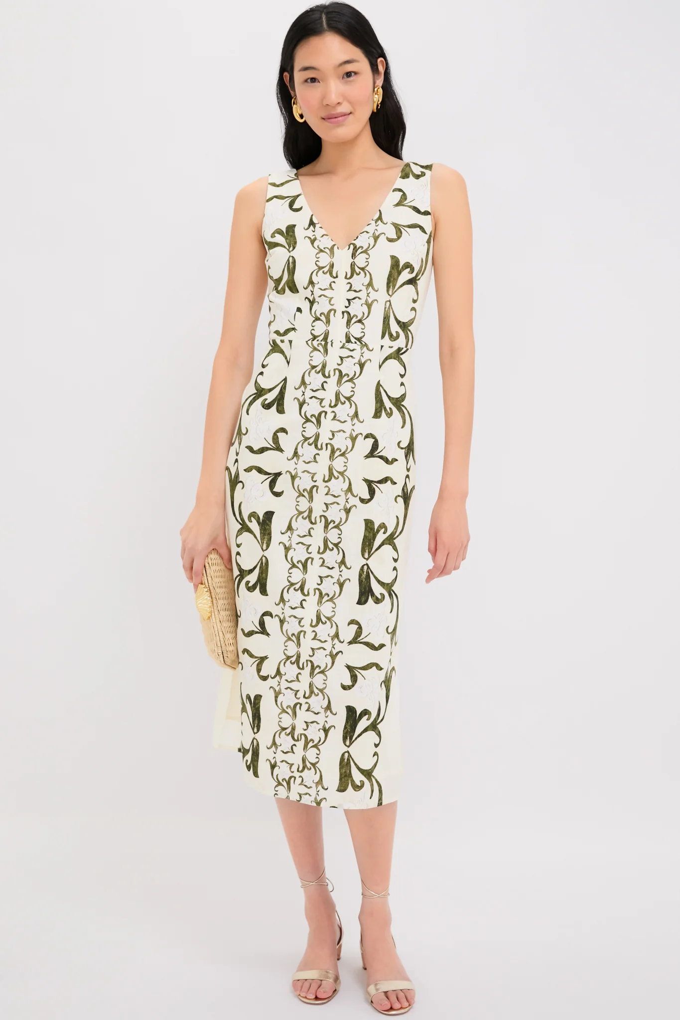 Green Detail Asher Midi Dress - Image 2