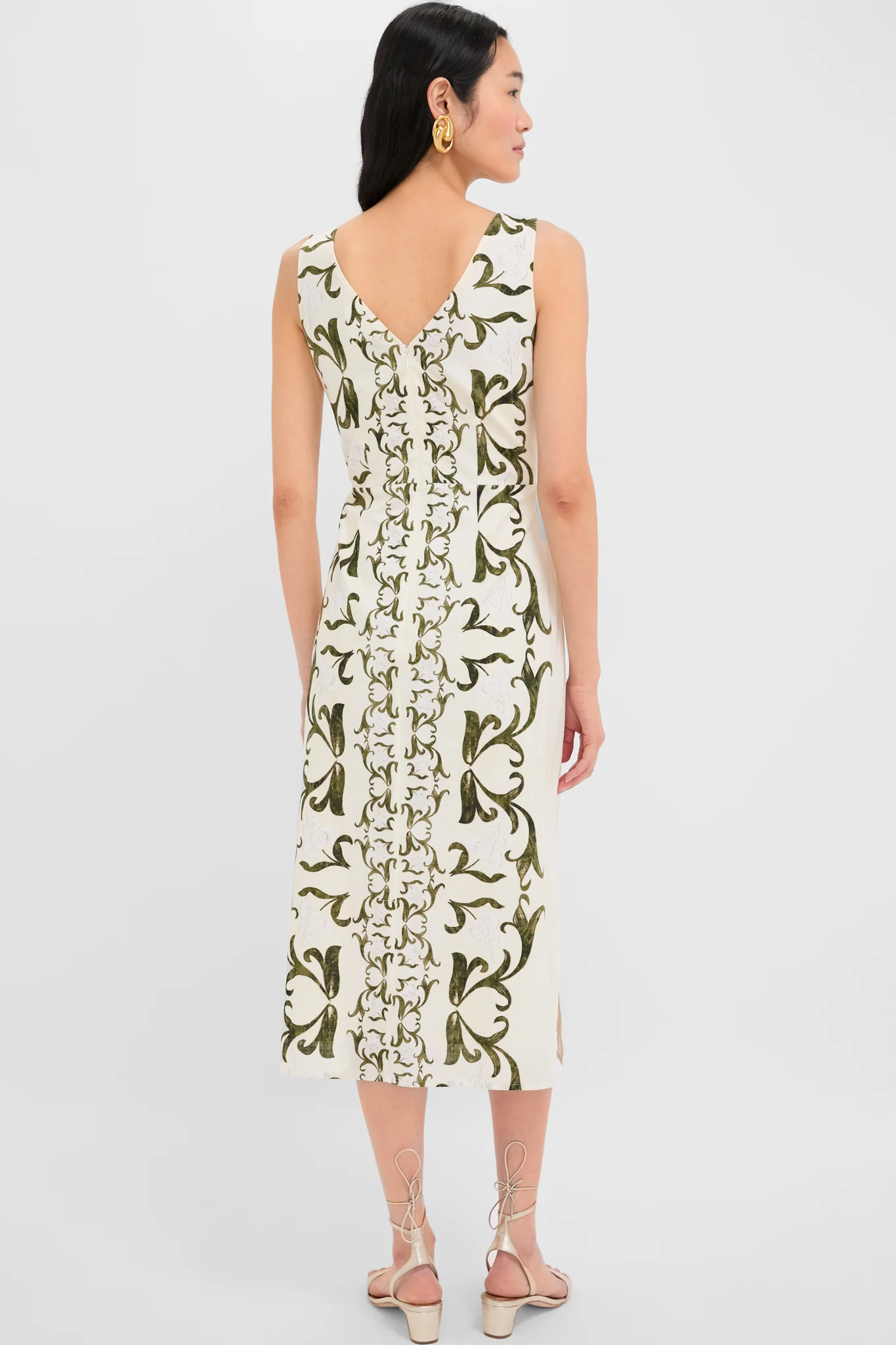 Green Detail Asher Midi Dress - Image 4