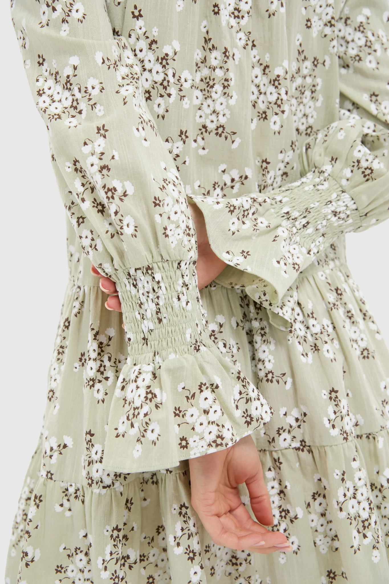 Green Ditsy Floral Kenzo Dress - Image 5