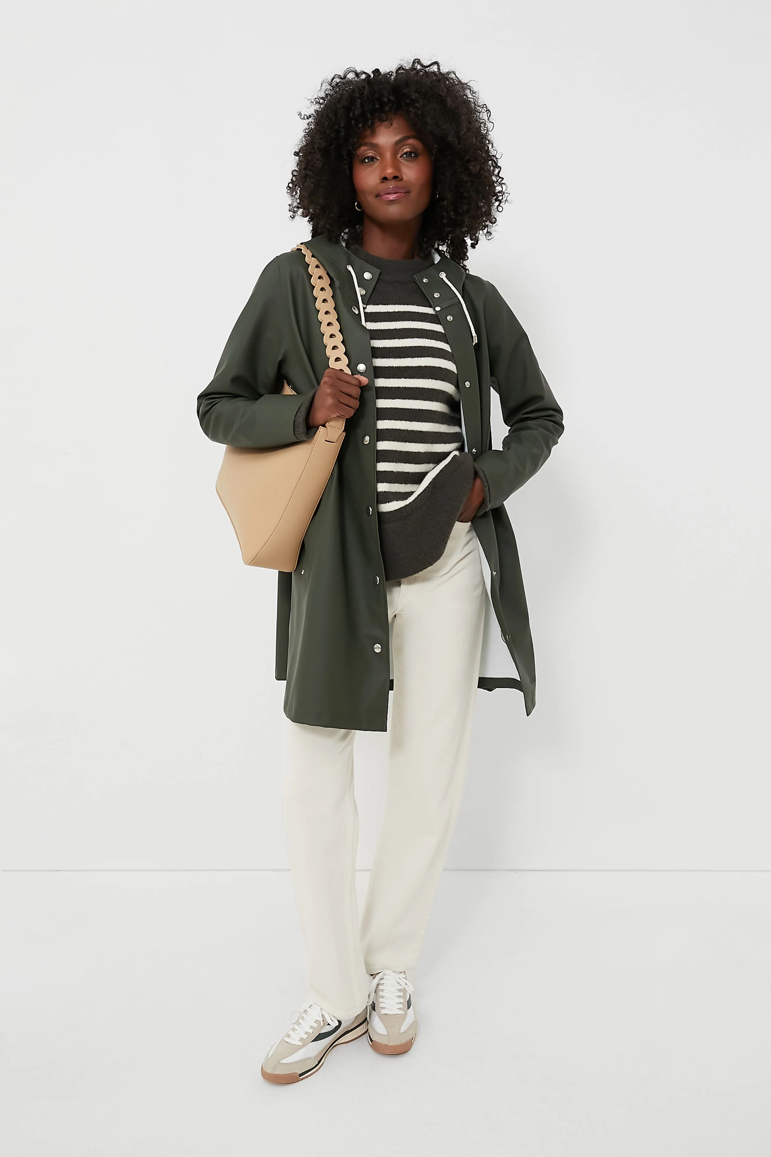 Green Mosebacke Raincoat - Image 2