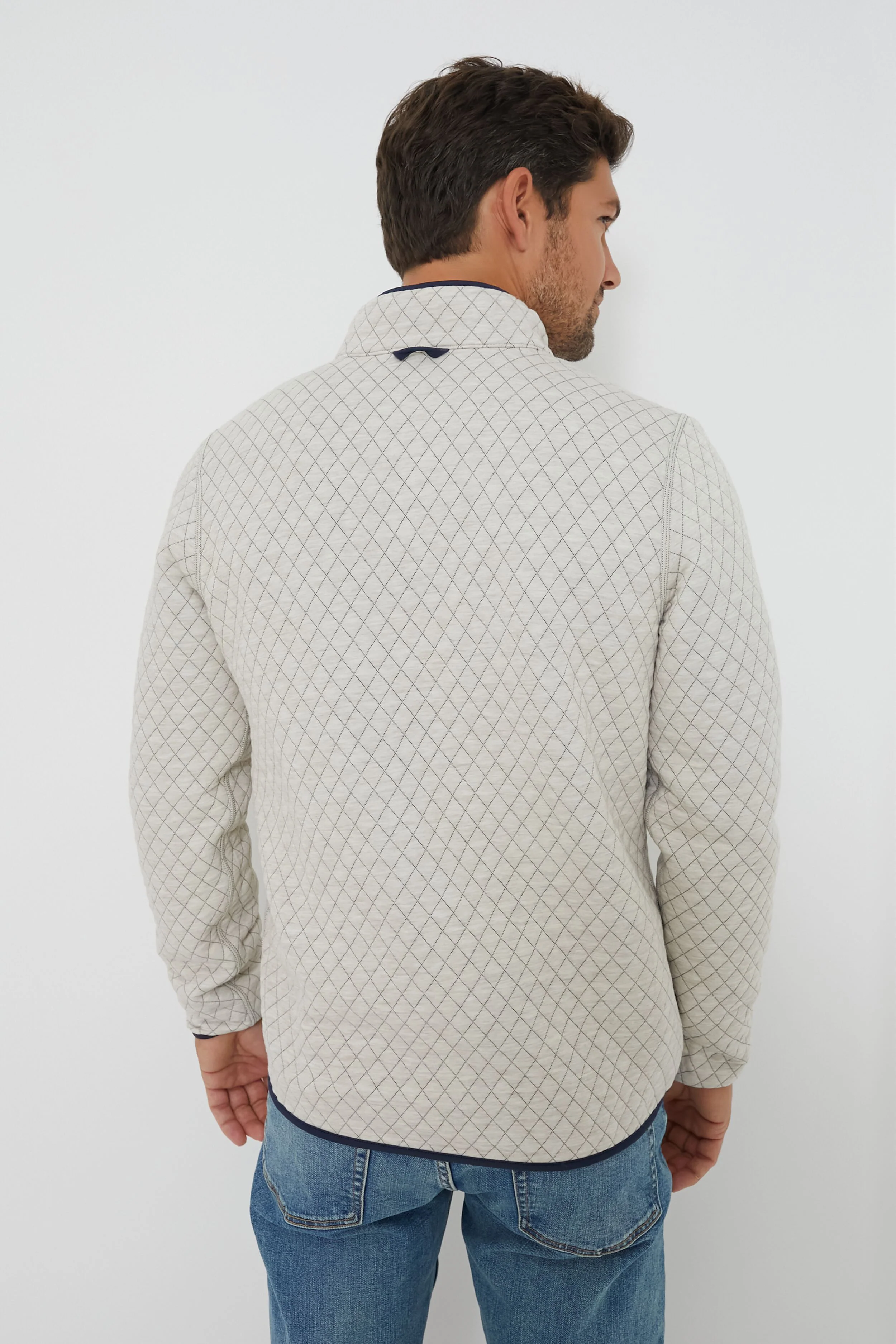 Green Oat Heather Corbet Reversible Pullover - Image 7
