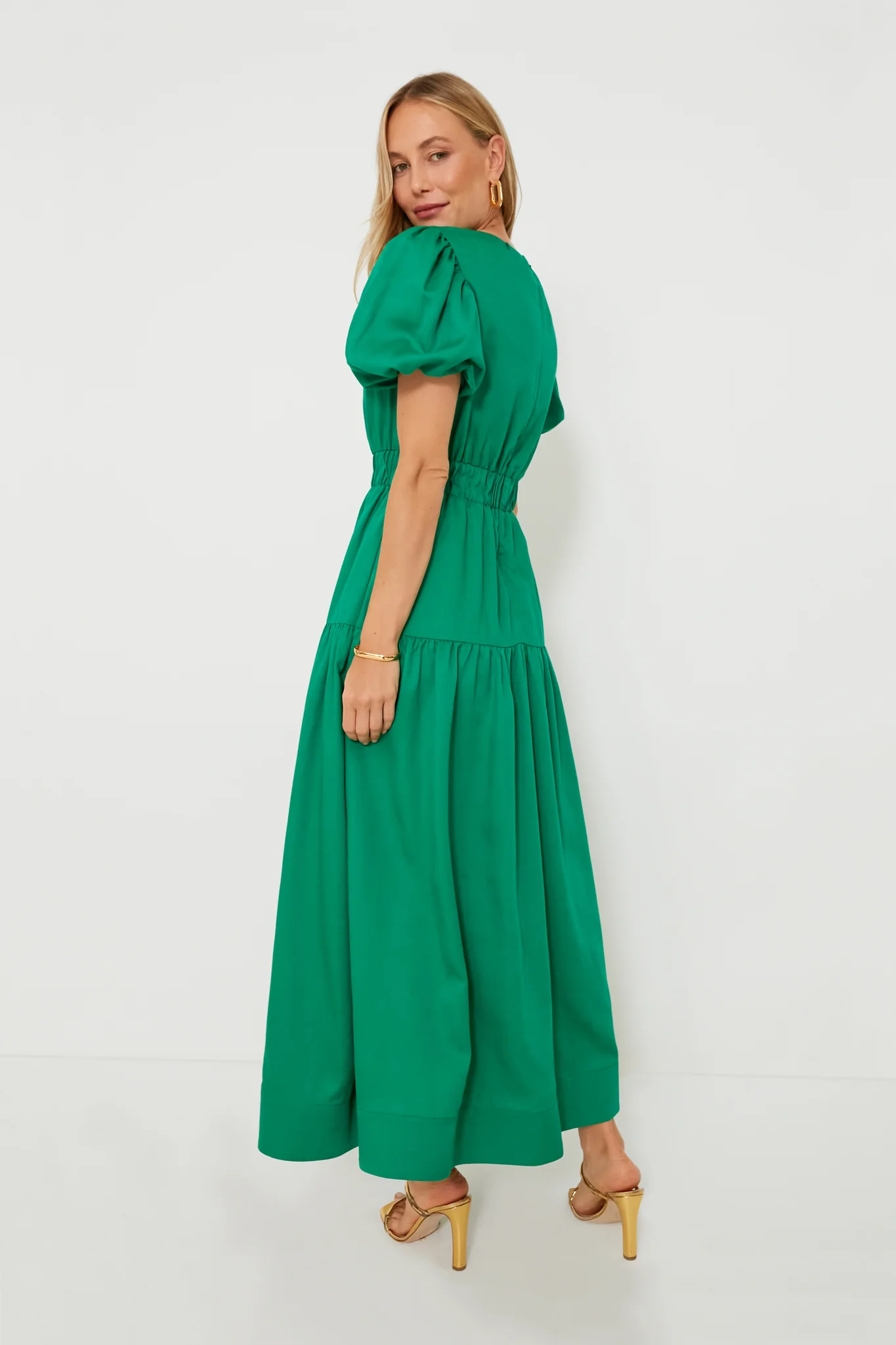 Green Puff Sleeve Ginny Maxi Dress - Image 5
