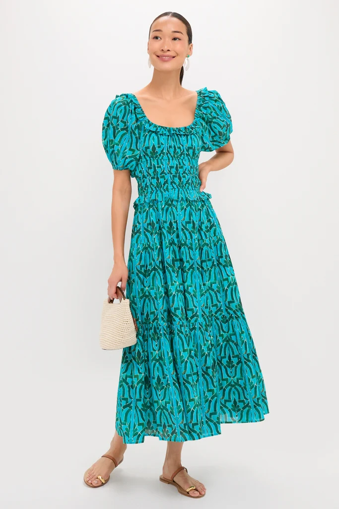 Green Soraya Percy Midi Dress - Image 2