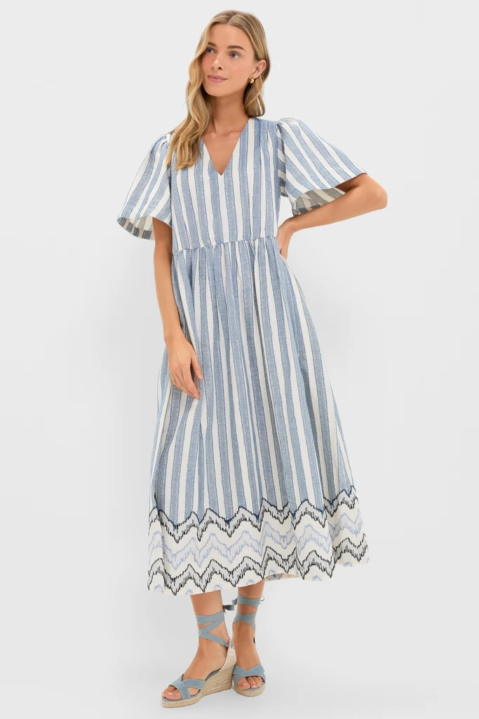 Harbour Stripe Jacquard Mandy Dress - Image 6