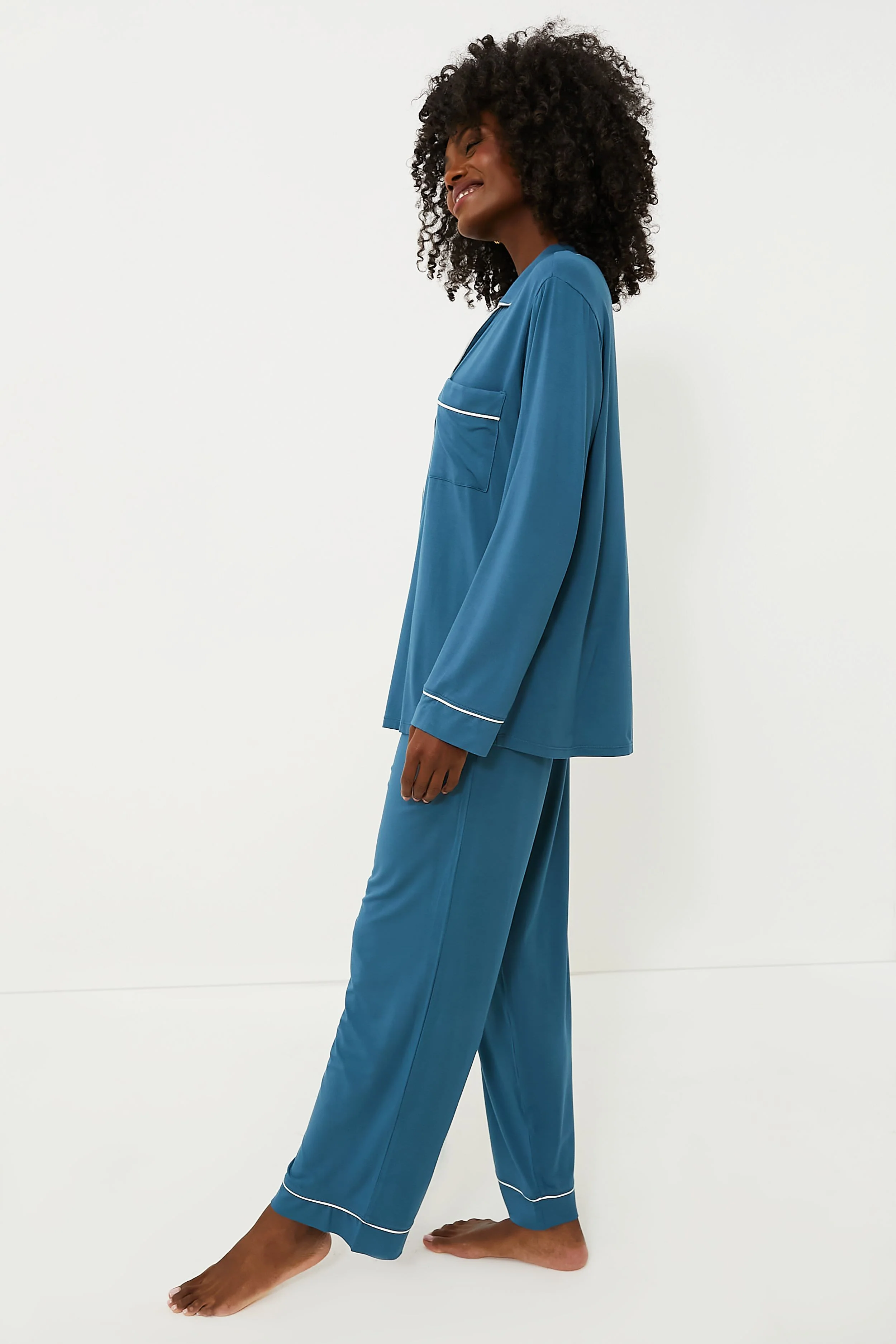 Heritage Blue Gisele Long PJ Set - Image 3