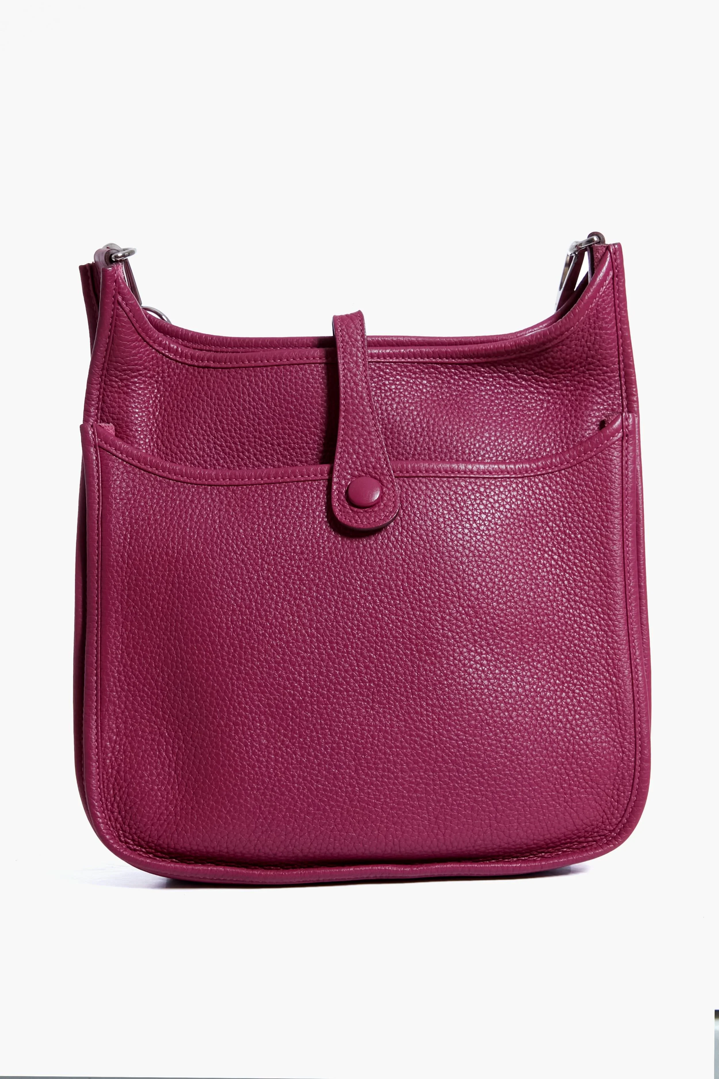 Hermes Purple Clemence Evelyn III PM - Image 3