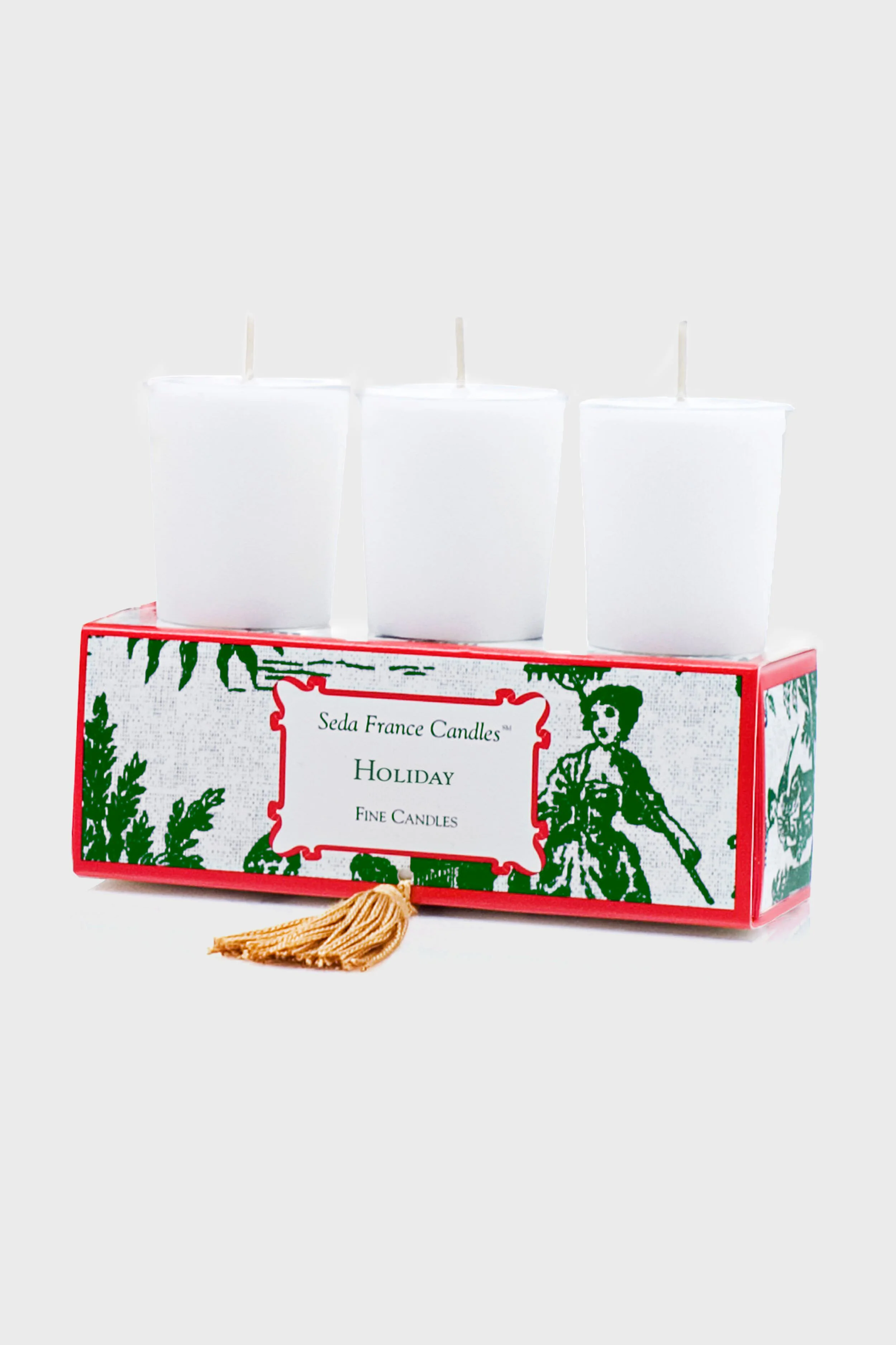 Holiday Classic Toile Votive Set - Image 2