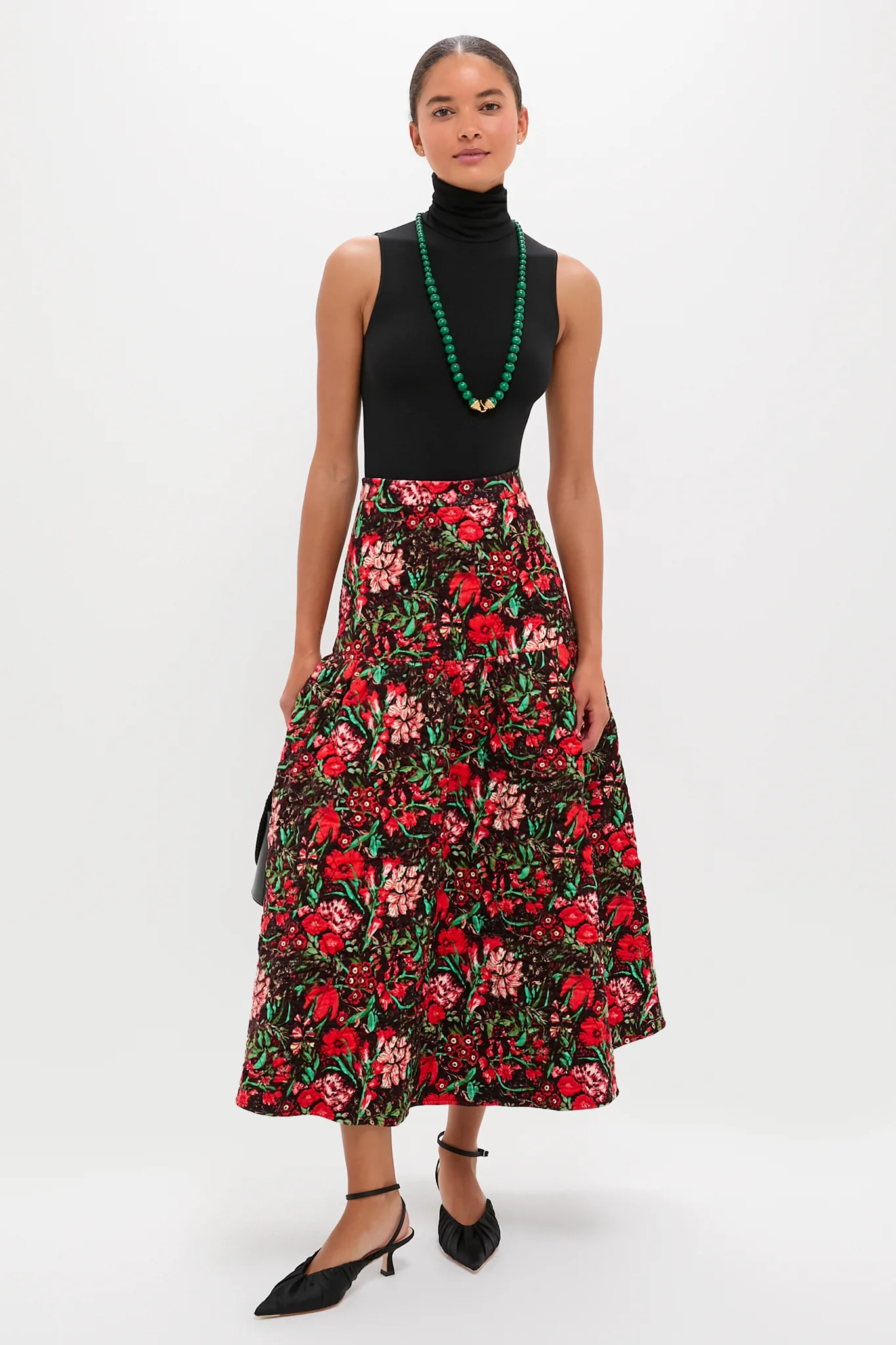 Holiday Floral Remy Skirt - Image 2