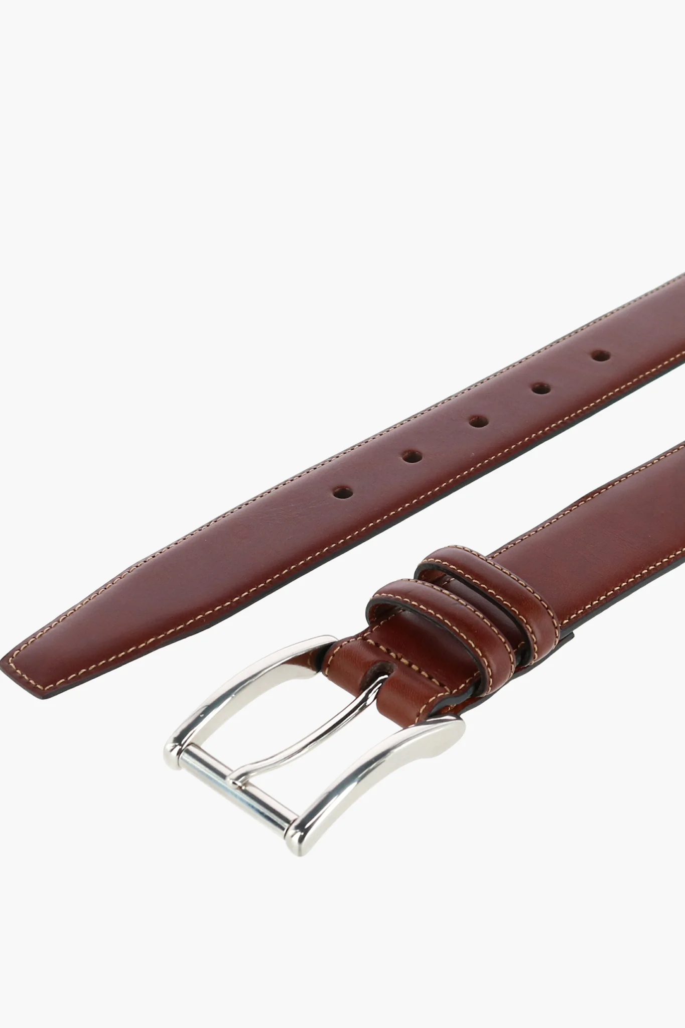 Honey Maple Lorenzo 32mm Dropped Edge Leather Belt - Image 3