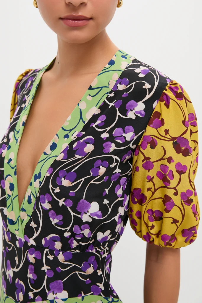 Honeysuckle Tricolor Placee Marlene Dress - Image 5