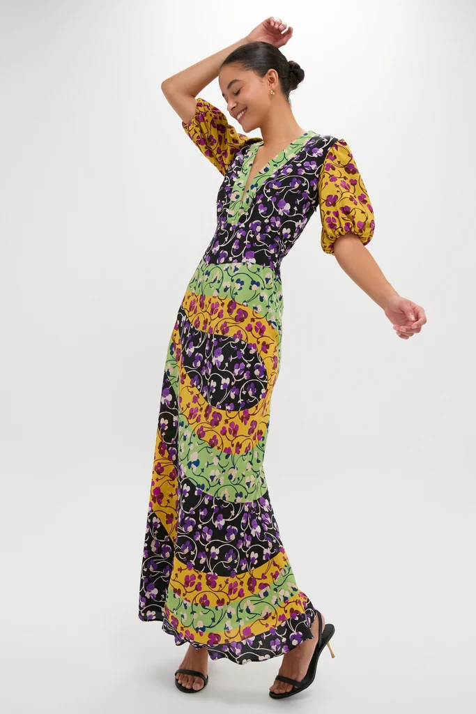 Honeysuckle Tricolor Placee Marlene Dress - Image 7