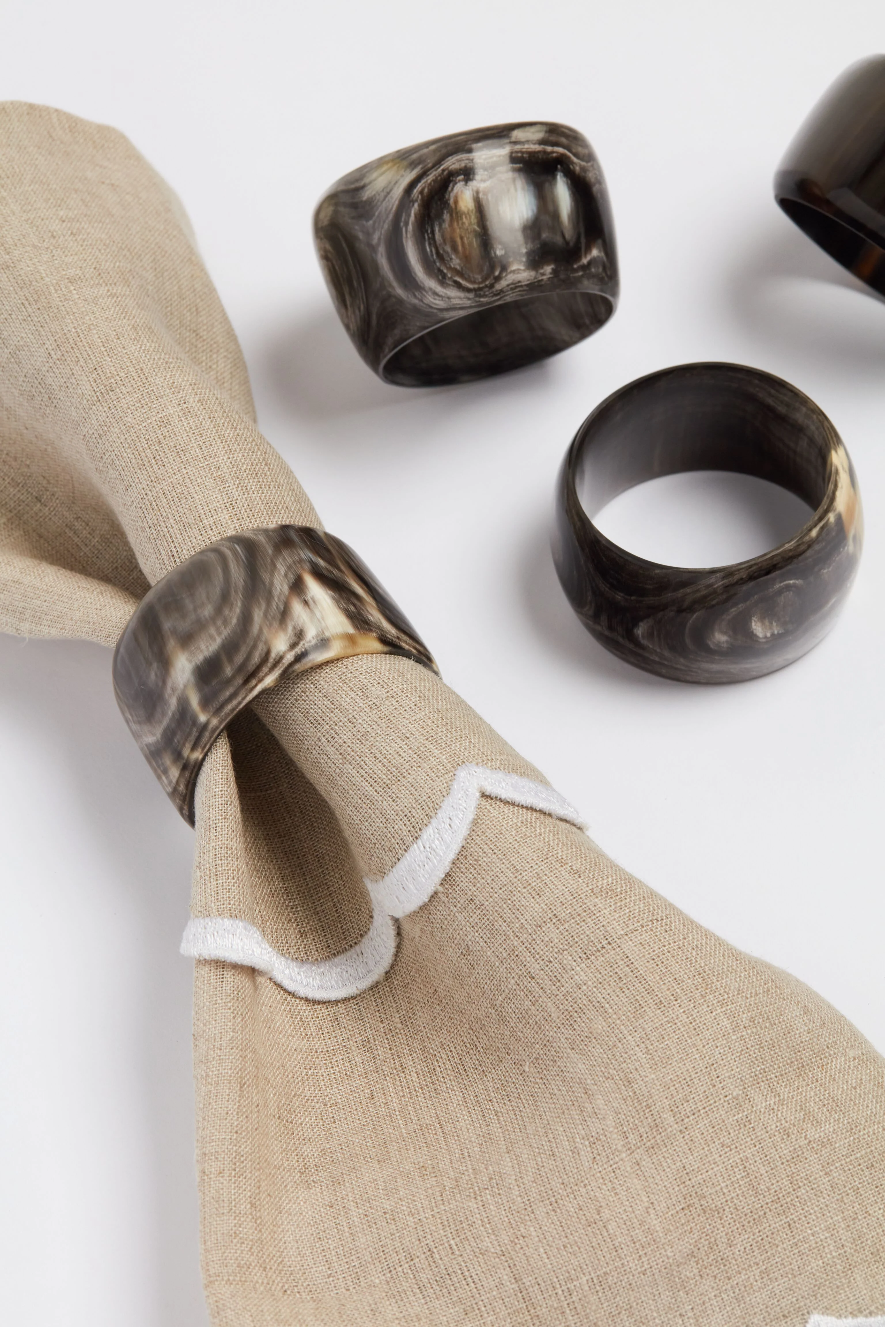 Horn Napkin Rings (Set of 4) - Image 3
