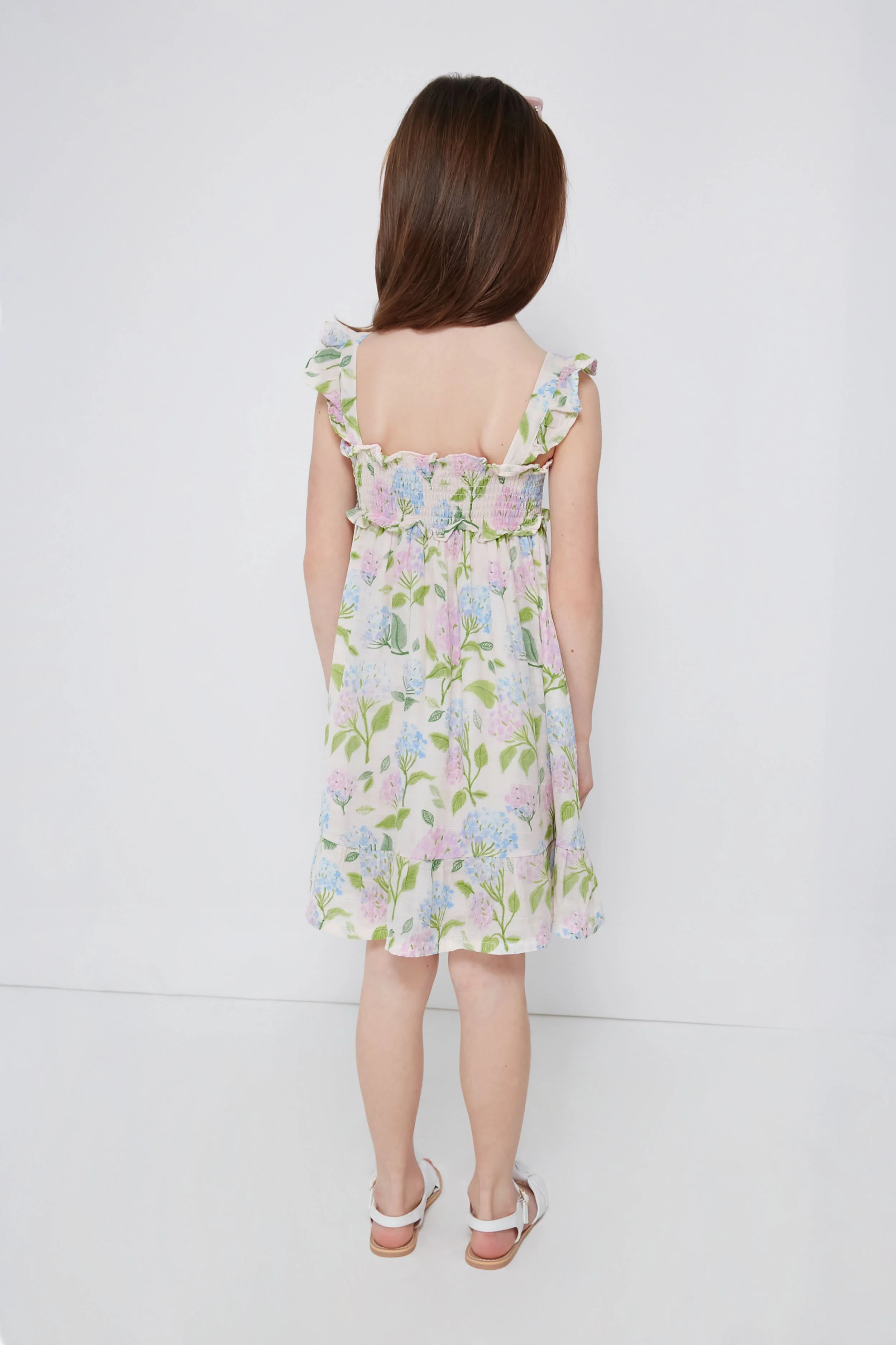 Hydrangeas Smocked Ruffle Sundress - Image 4