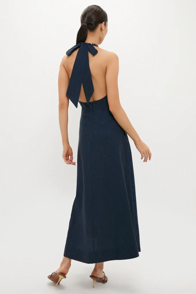 Indigo Mariner's Knot Halter Marlena Dress - Image 6