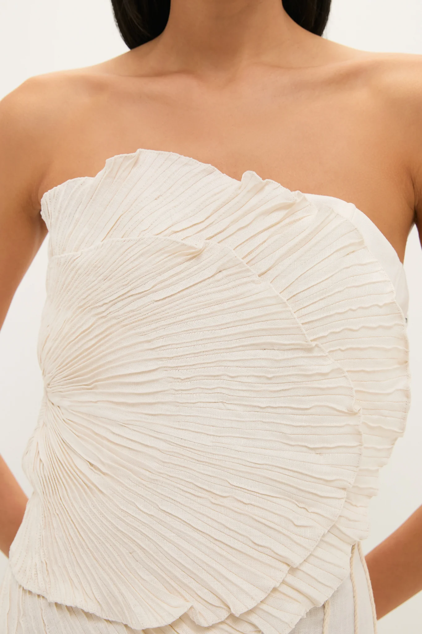 Ivory Las Olas Pleated Top - Image 5