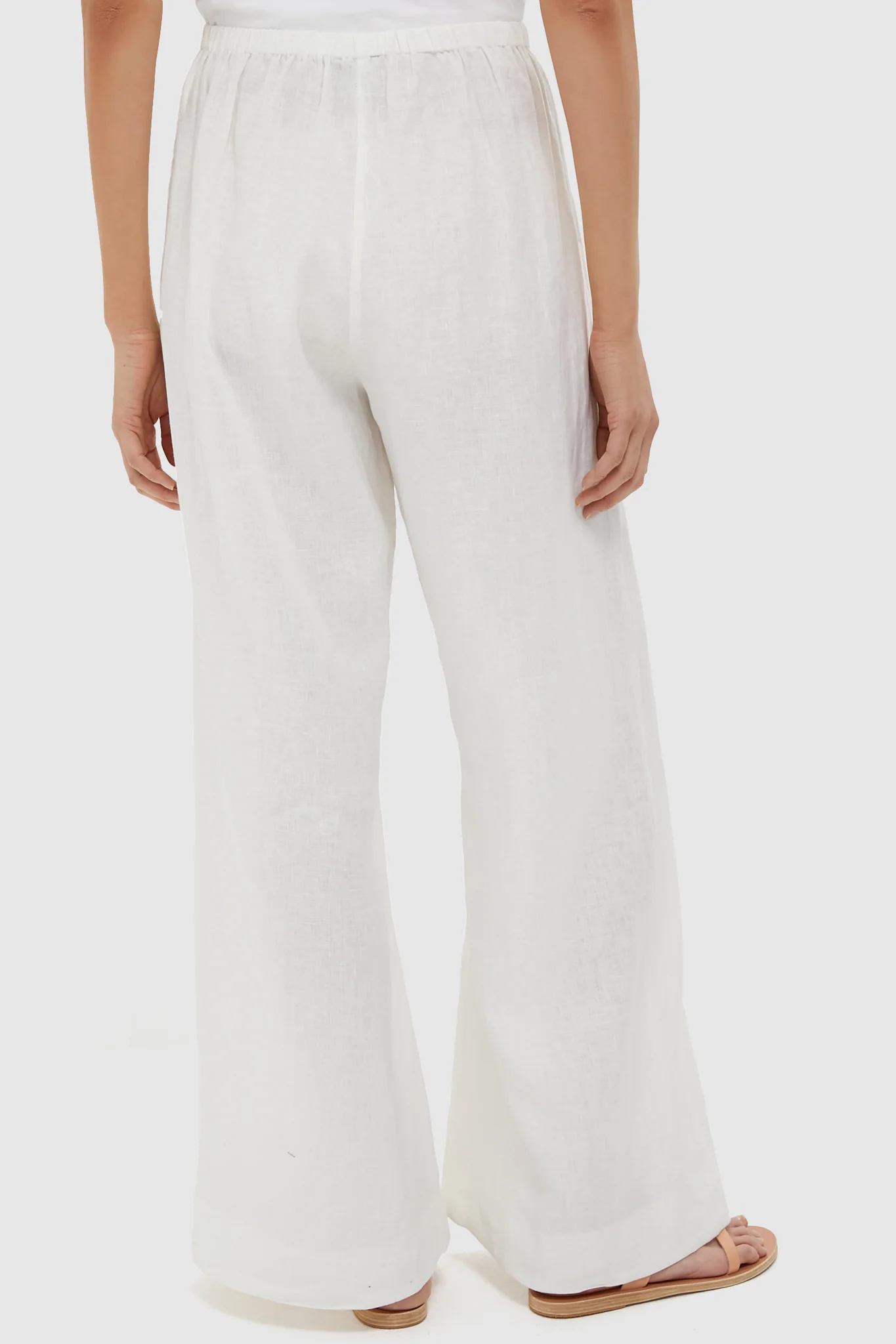 Ivory Linen Anya Pants - Image 5