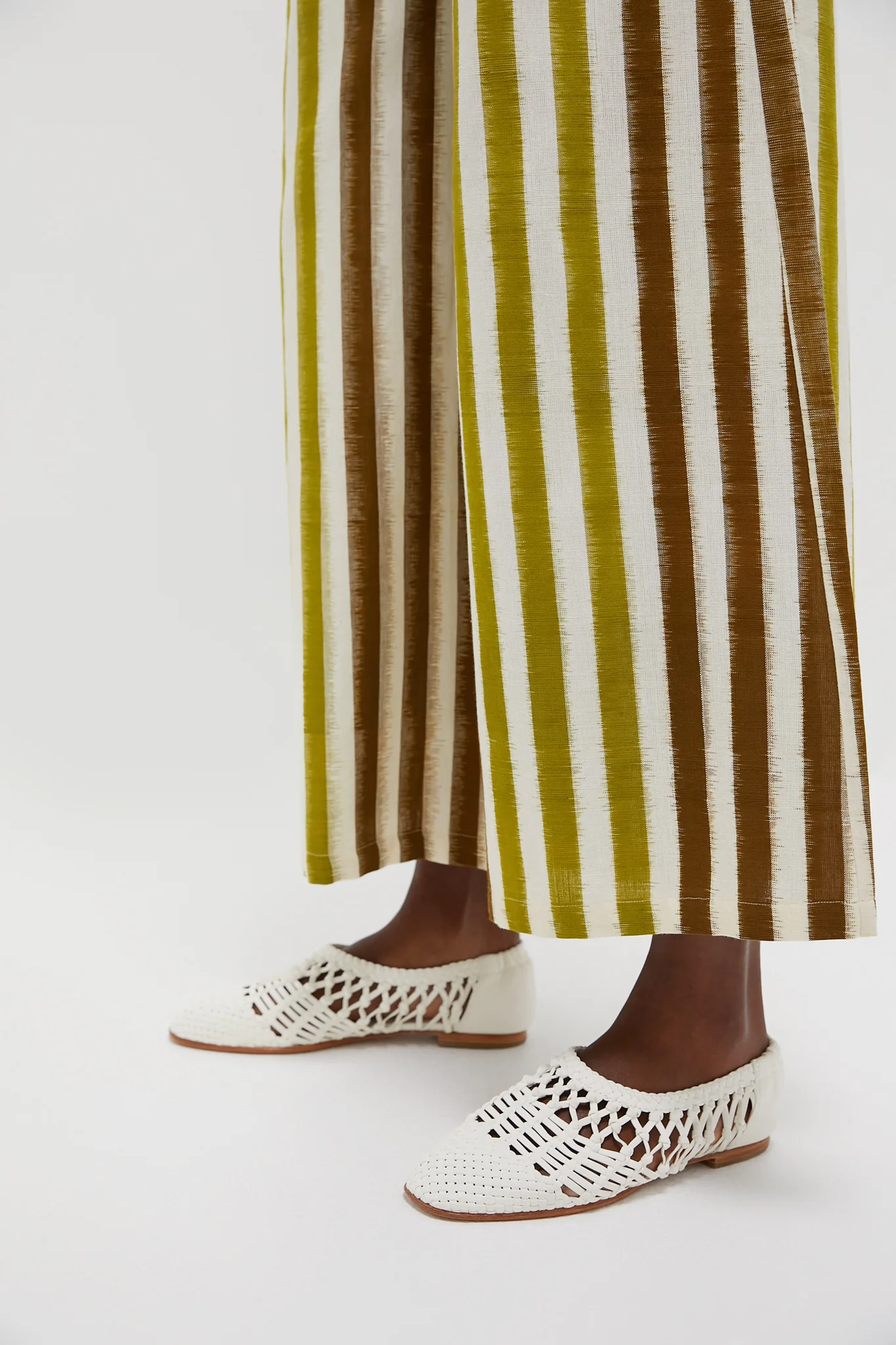Ivory Open Weave Ballet Flats - Image 2