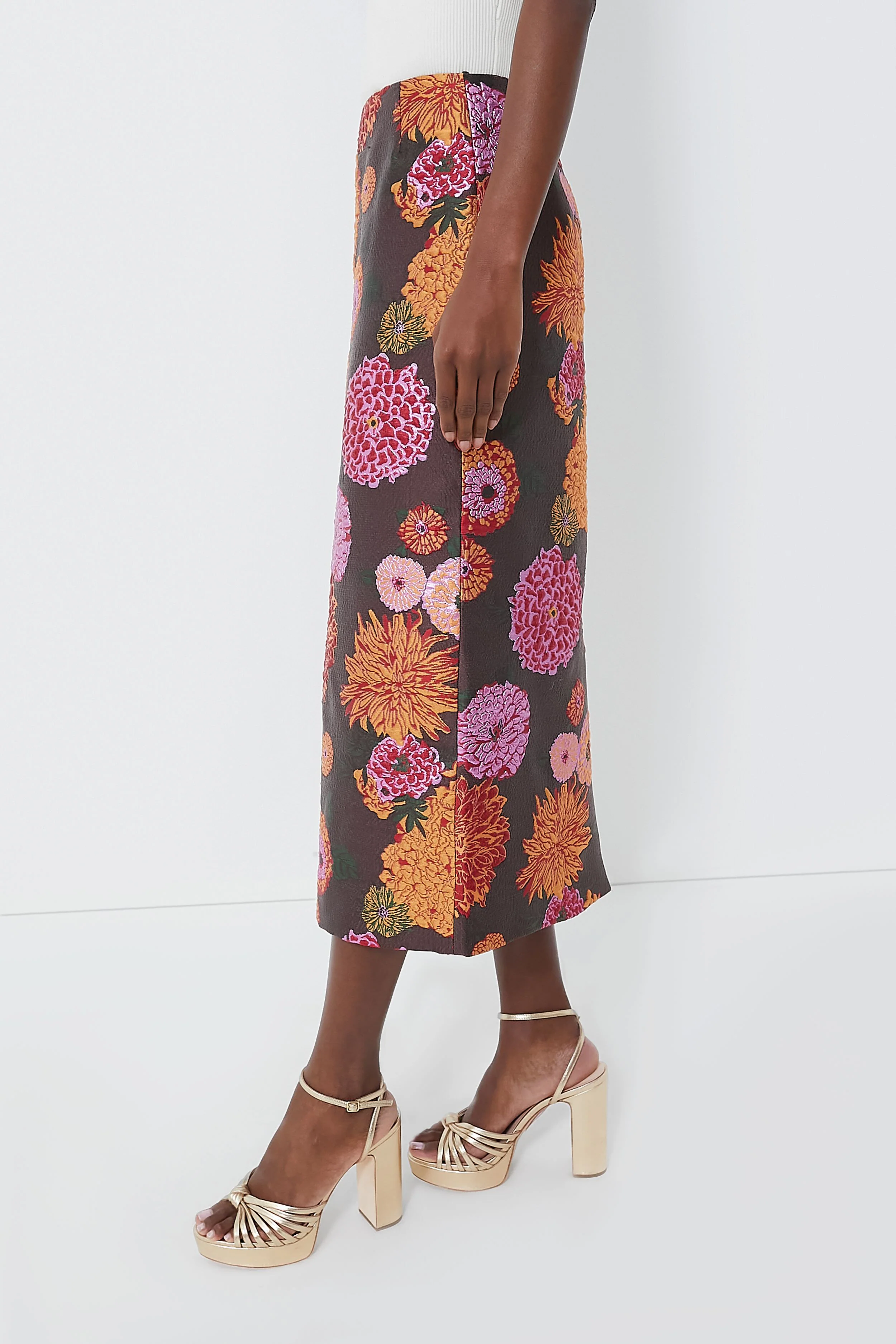 Jacquard Gyn Pencil Skirt - Image 4