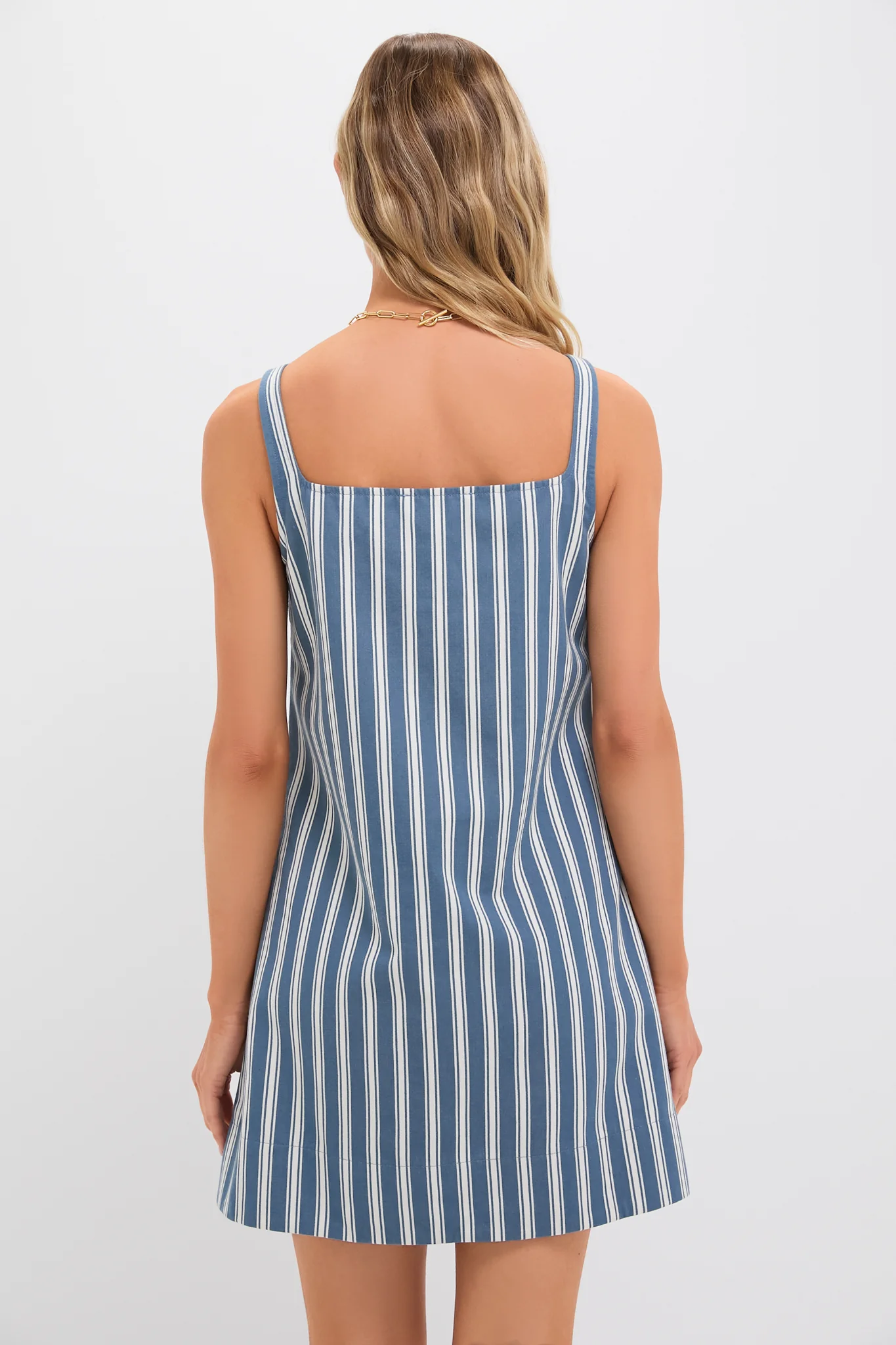 Lake Blue Stripe Cassie Dress - Image 4