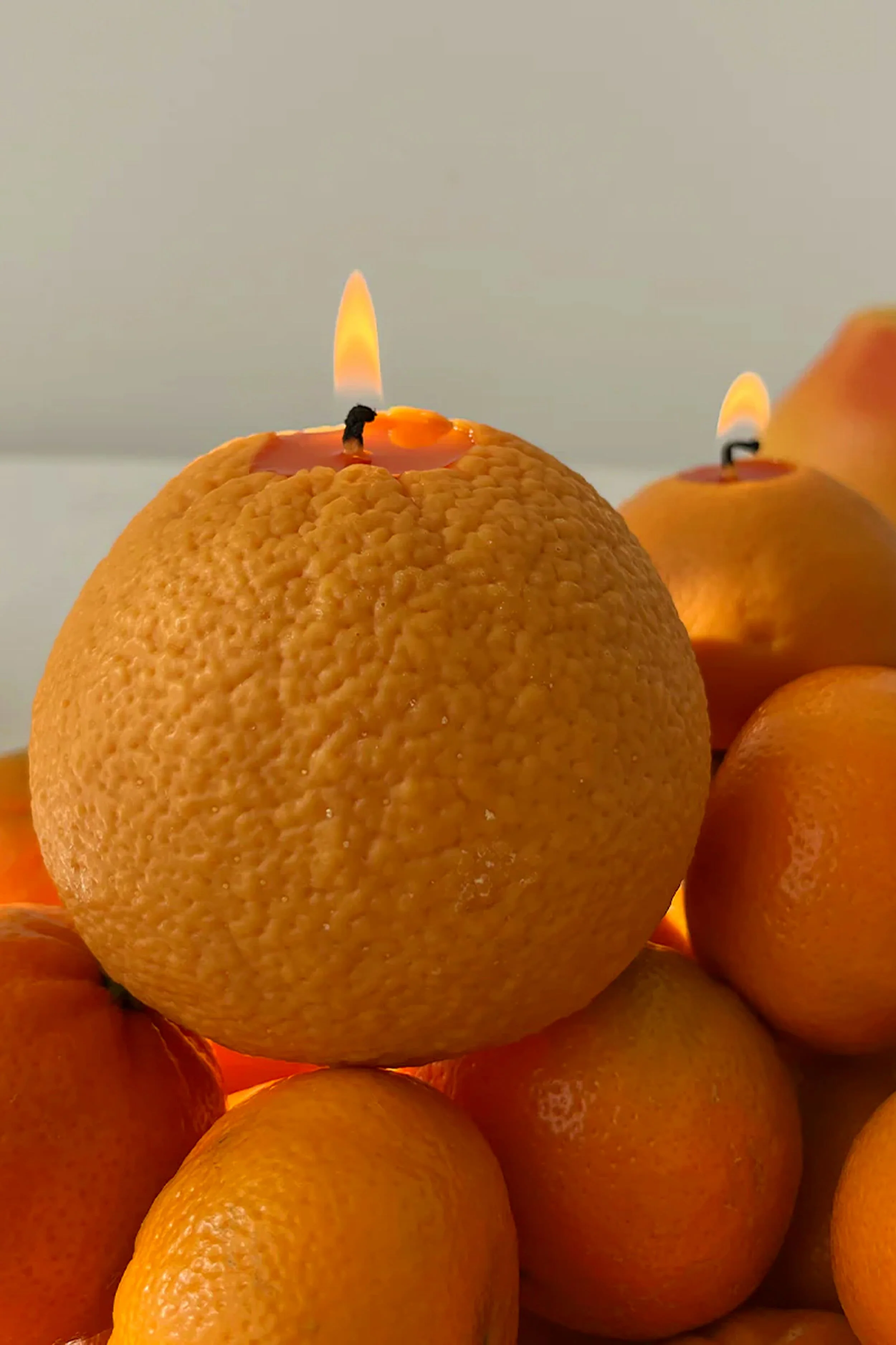 Large Orange Candle