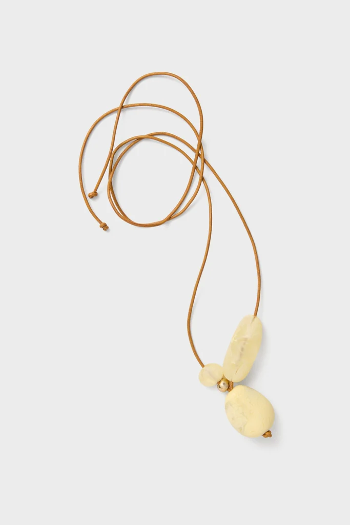 Lemon Brass Rock Cluster Pendant - Image 4