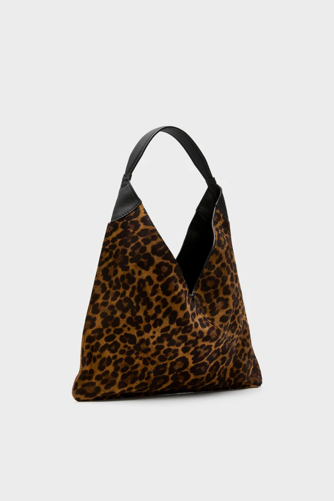 Leopard Medium Origami Shoulder Bag - Image 4