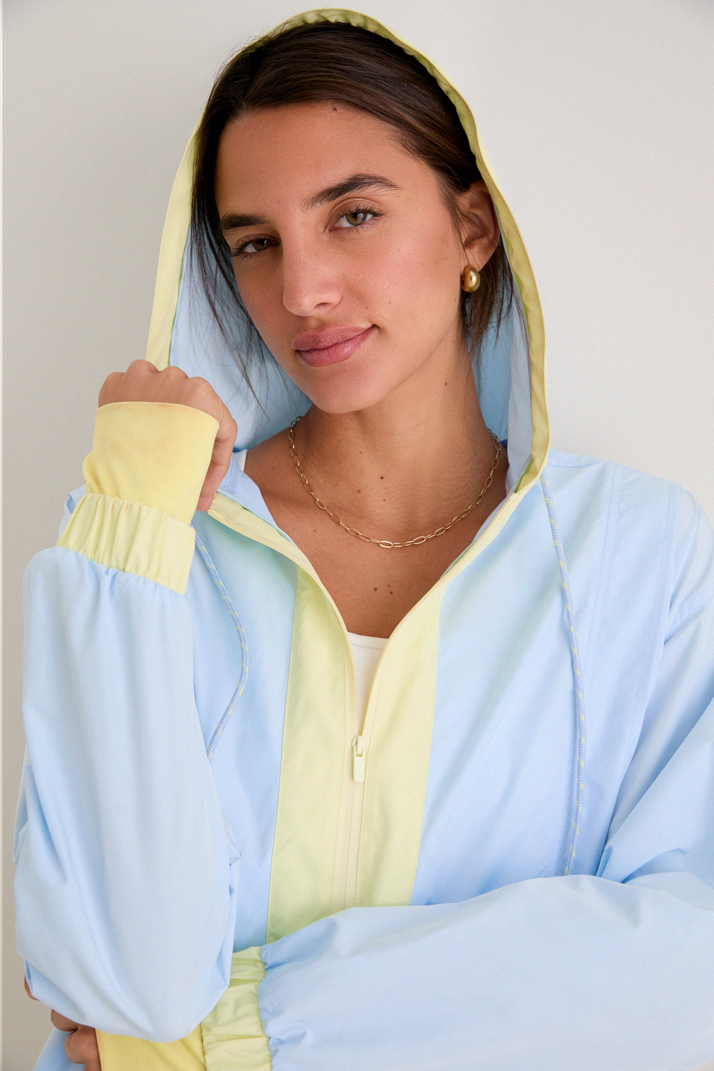 Light Blue Gailliot Packable Windbreaker - Image 6