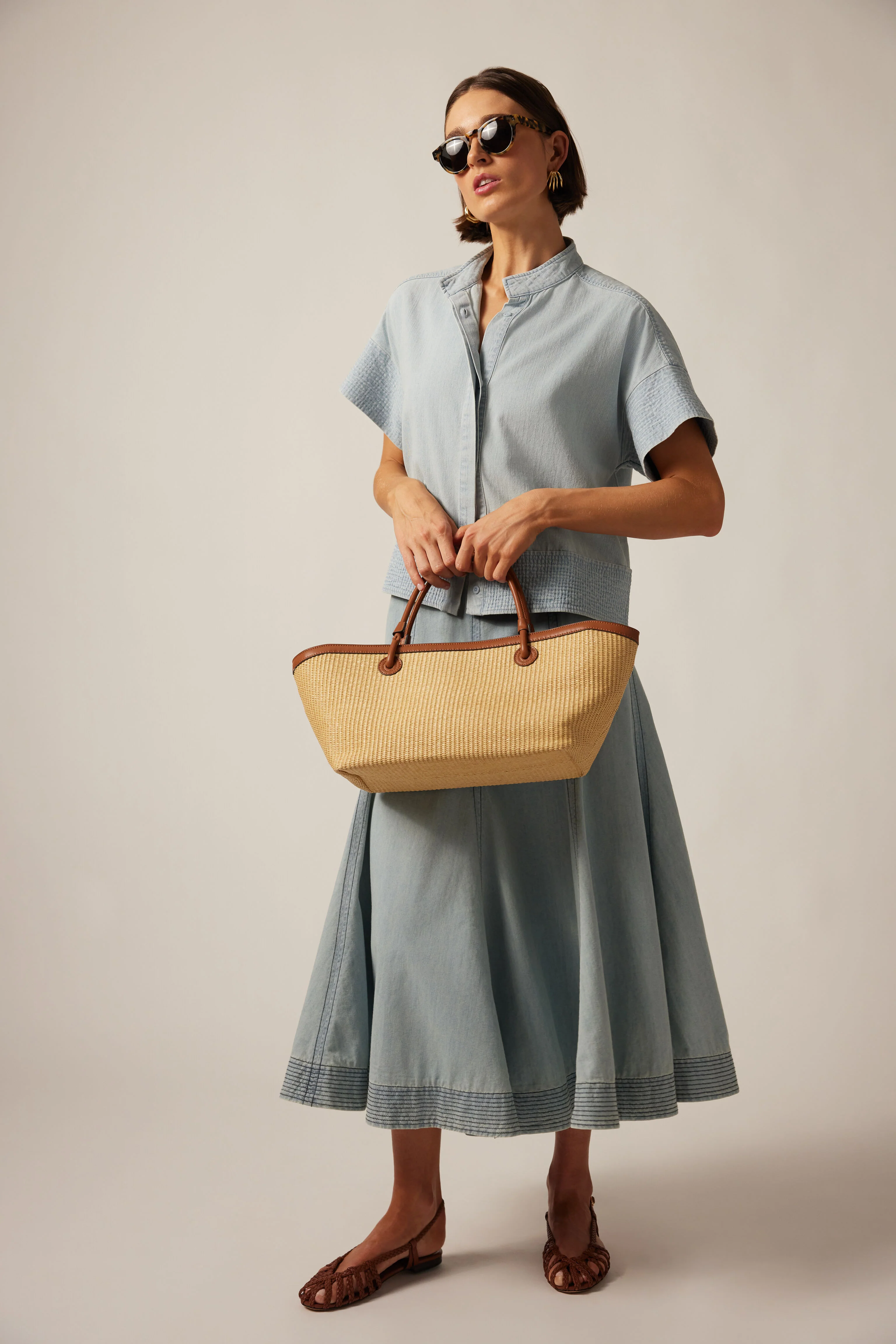 Light Wash Denim Brynn Skirt - Image 2