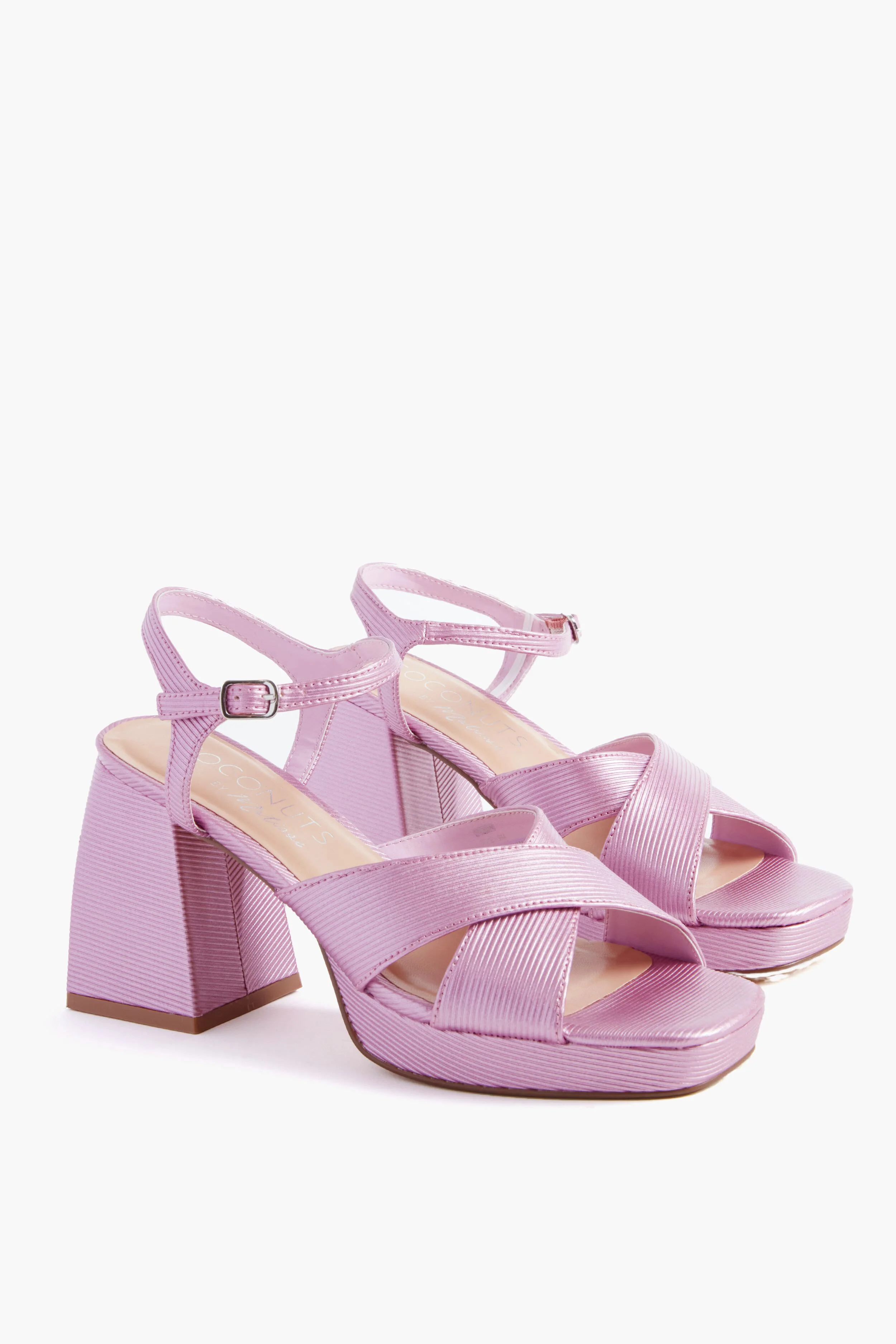 Lilac Metallic Robin Heels
