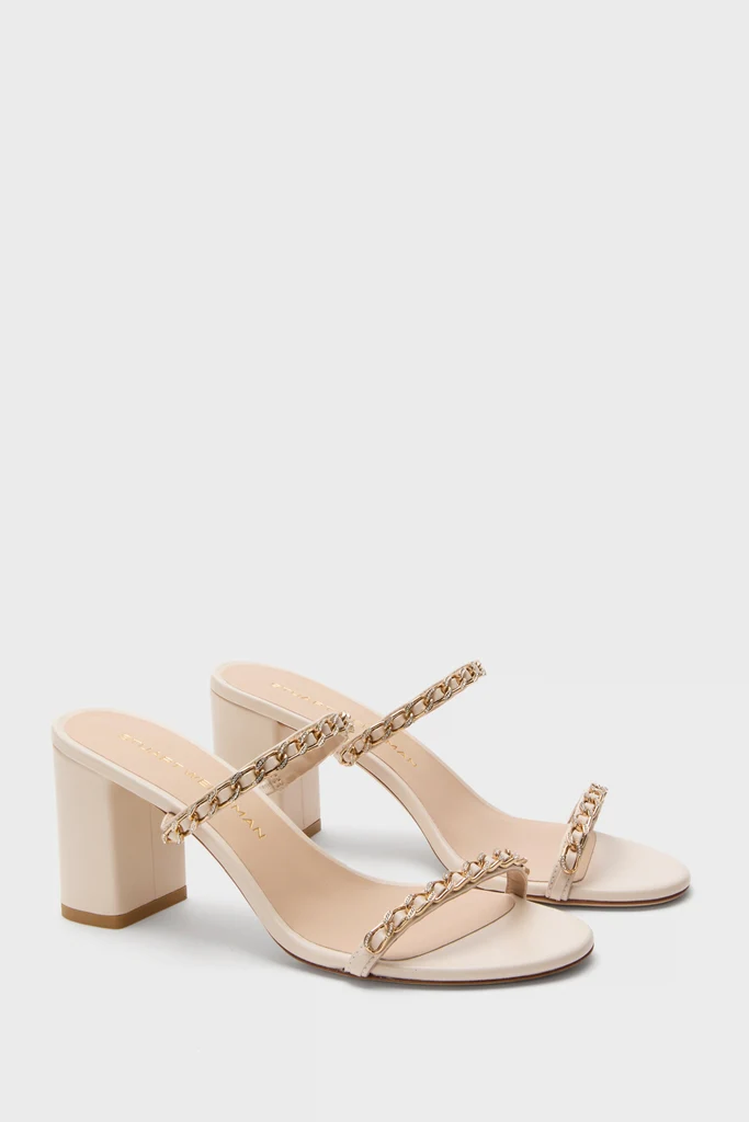 Linen Soluxe Crystal Slide Heels - Image 4